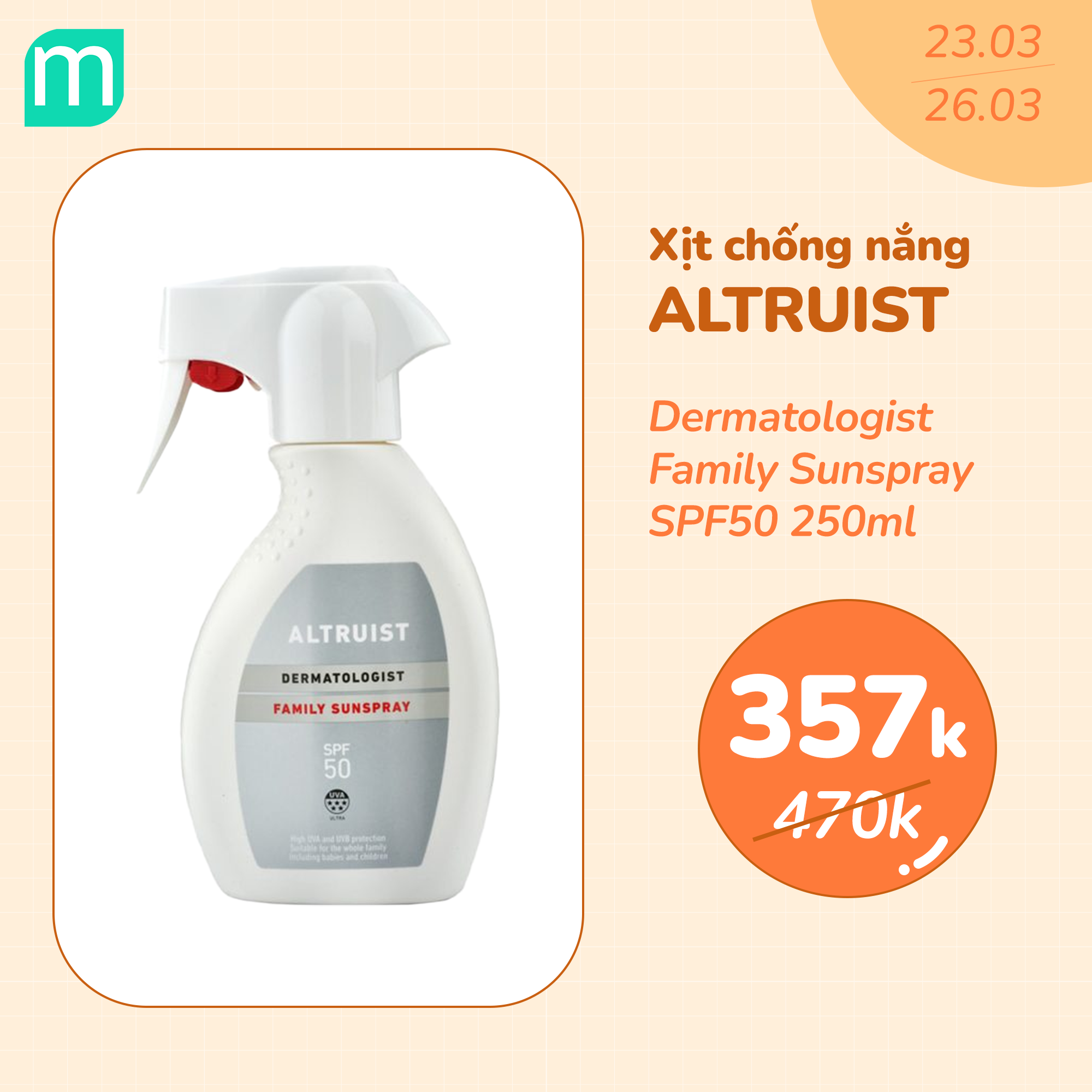 FLASH SALE CHỚP NHOÁNG – NẮNG ĐI SỢ CHI