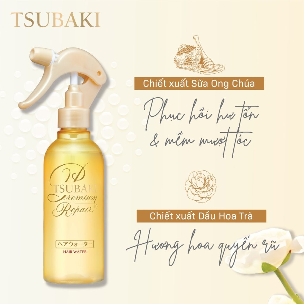 Xịt Dưỡng Tóc Tsubaki Premium Repair Hair Water 220ml Xịt Dưỡng Tóc Tsubaki Premium Repair Hair Water 220ml