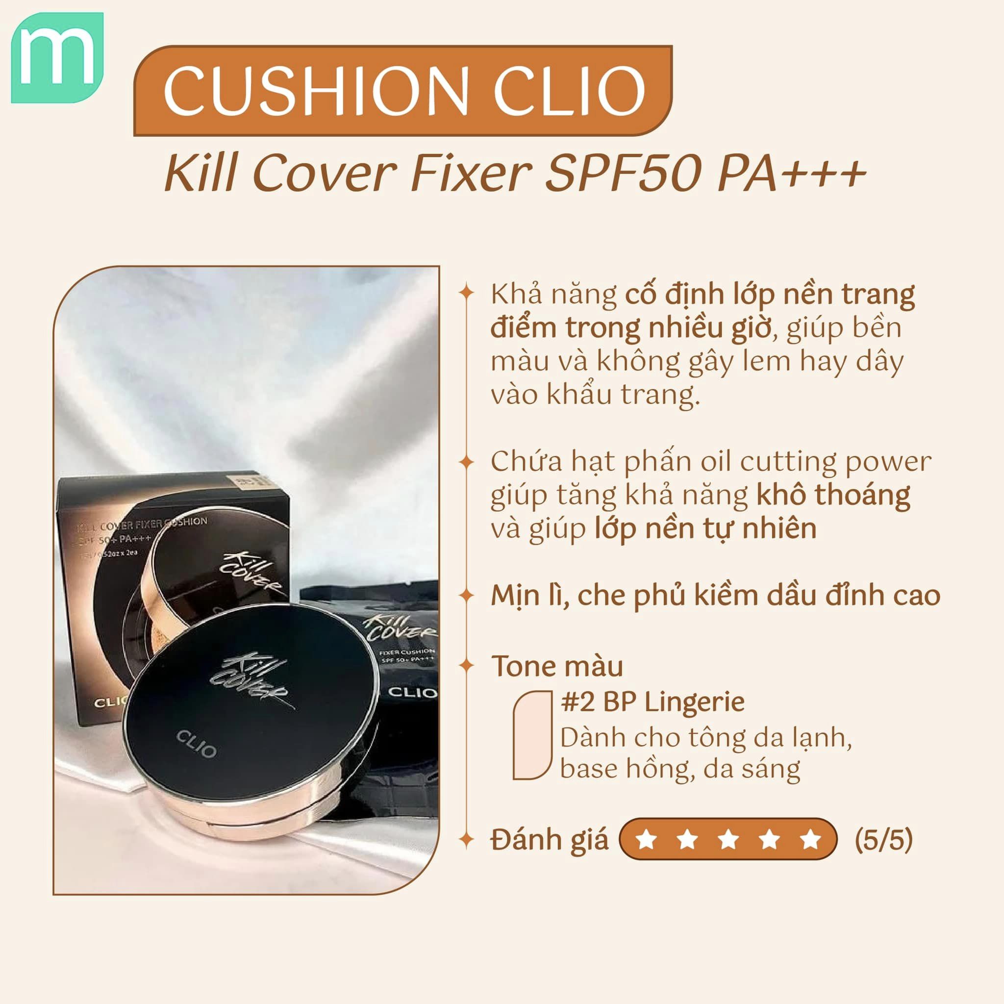 Cushion Kiềm Dầu Đỉnh Cho Mùa Hè