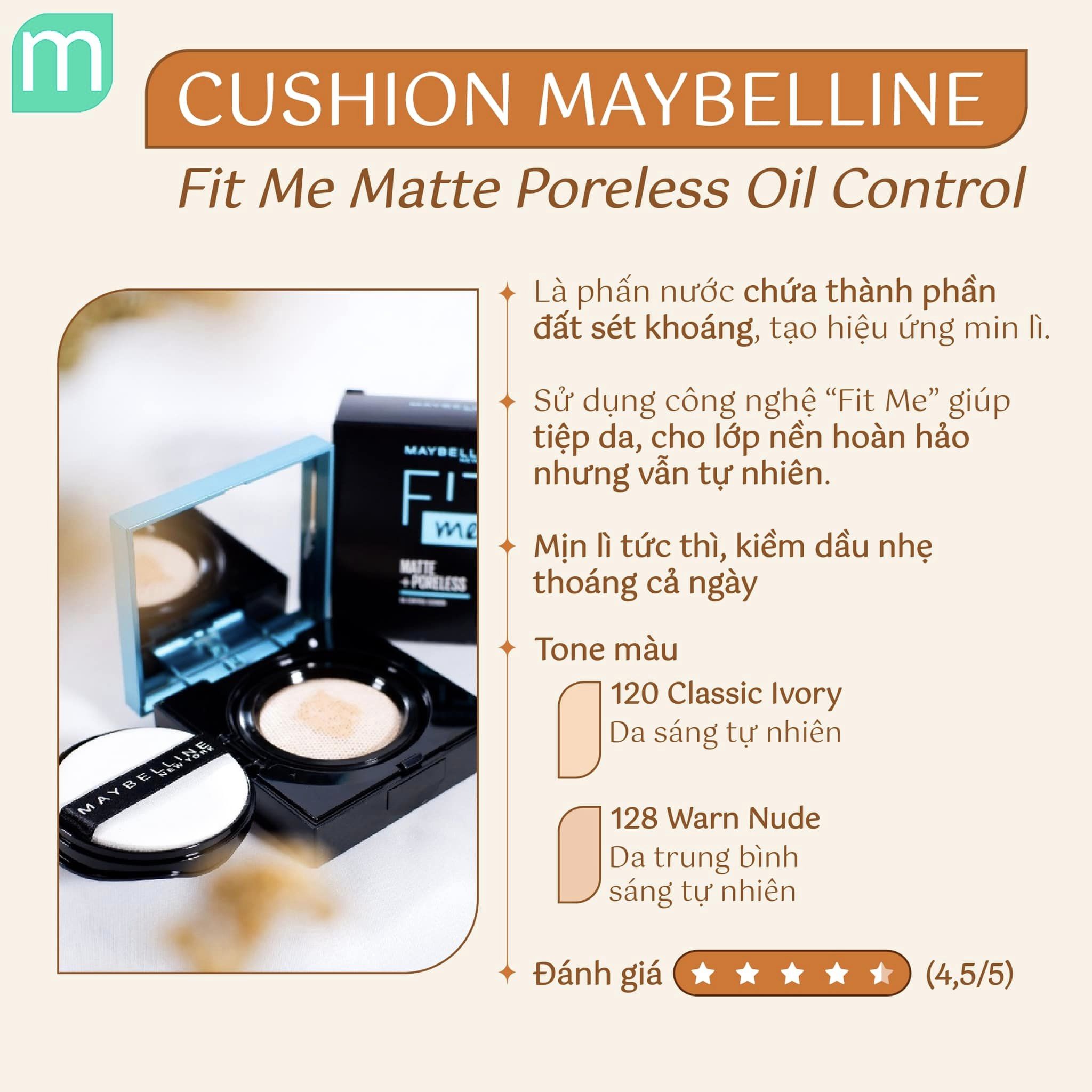 Cushion Kiềm Dầu Đỉnh Cho Mùa Hè