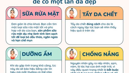 Ghi Nhớ: "Tứ Trụ" SkinCare Để Có Một Làn Da Đẹp Ghi Nhớ: "Tứ Trụ" SkinCare Để Có Một Làn Da Đẹp