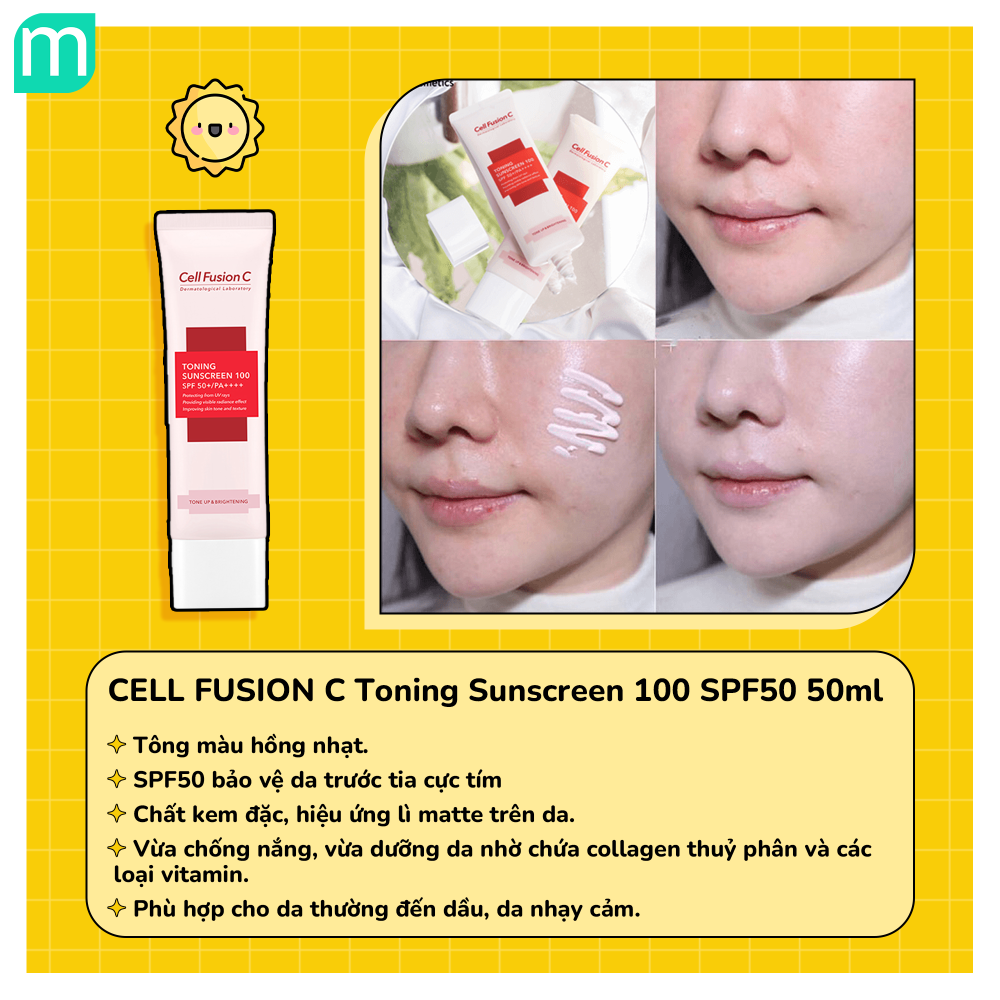 Hội Kem Chống Nắng Nâng Tông Đẹp "Mê Mẩn"