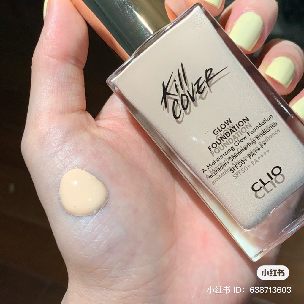Kem Nền Clio Kill Cover Glow Foundation SPF50 PA++++ 38G (Tặng Kèm Cọ)