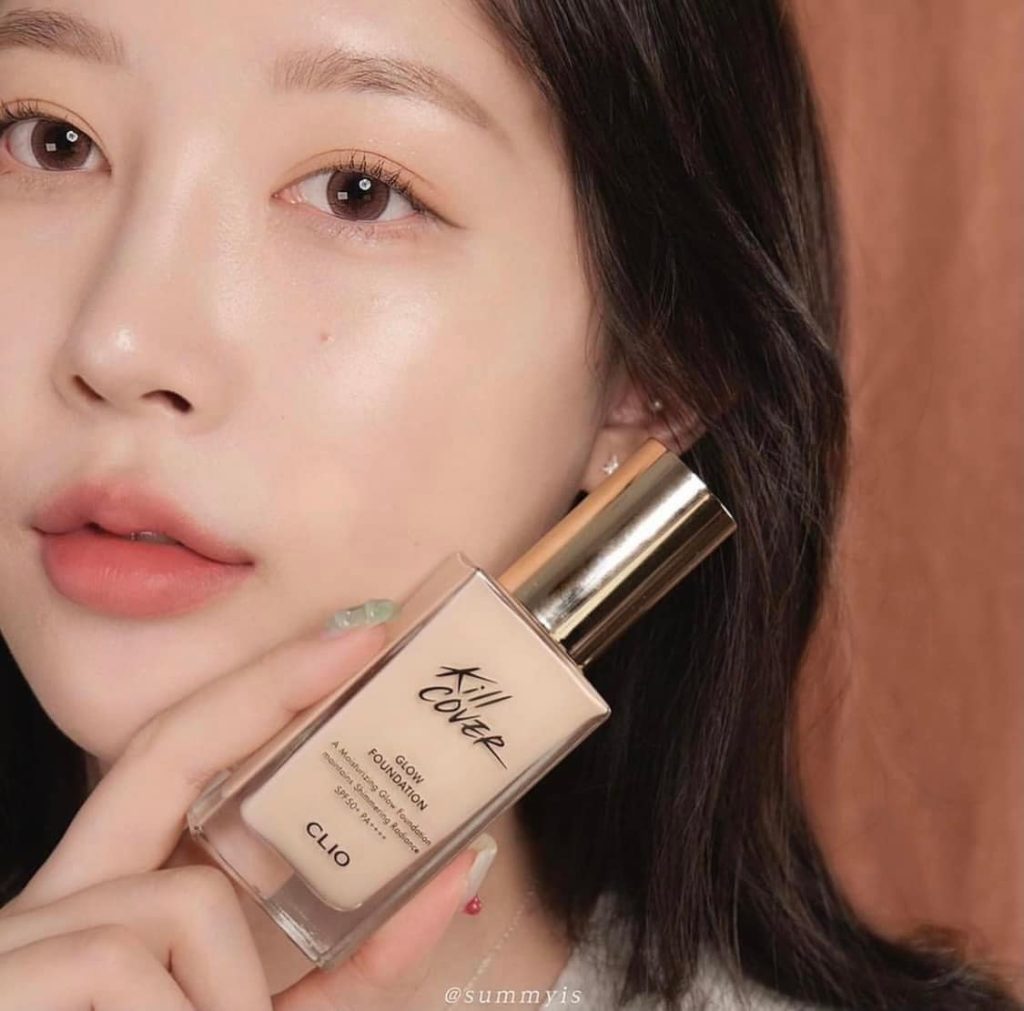 Kem Nền Clio Kill Cover Glow Foundation SPF50 PA++++ 38G (Tặng Kèm Cọ)