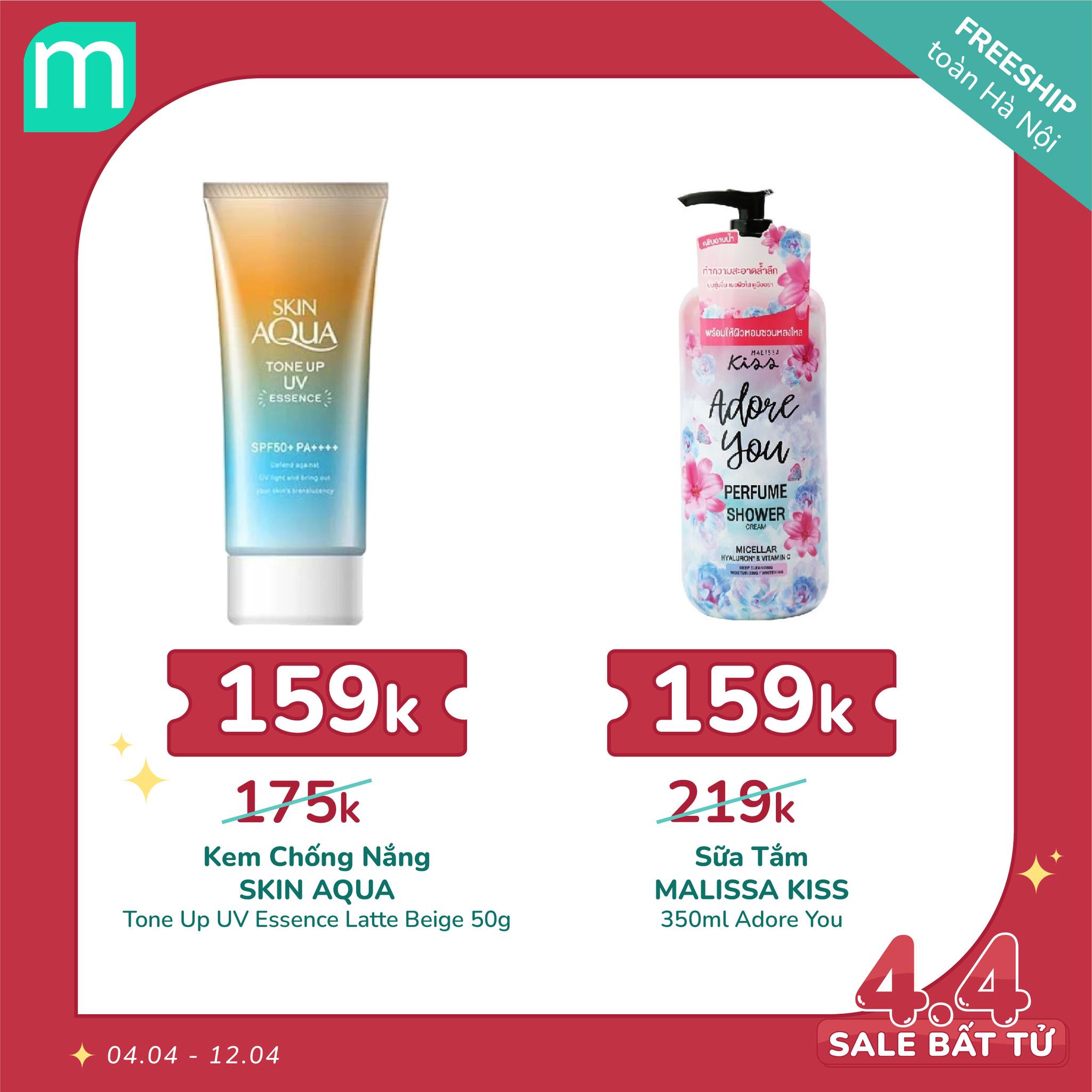 MÙNG 4/4 – SALE BẤT TỬ - HOT DEAL 100 SẢN PHẨM + FREESHIP