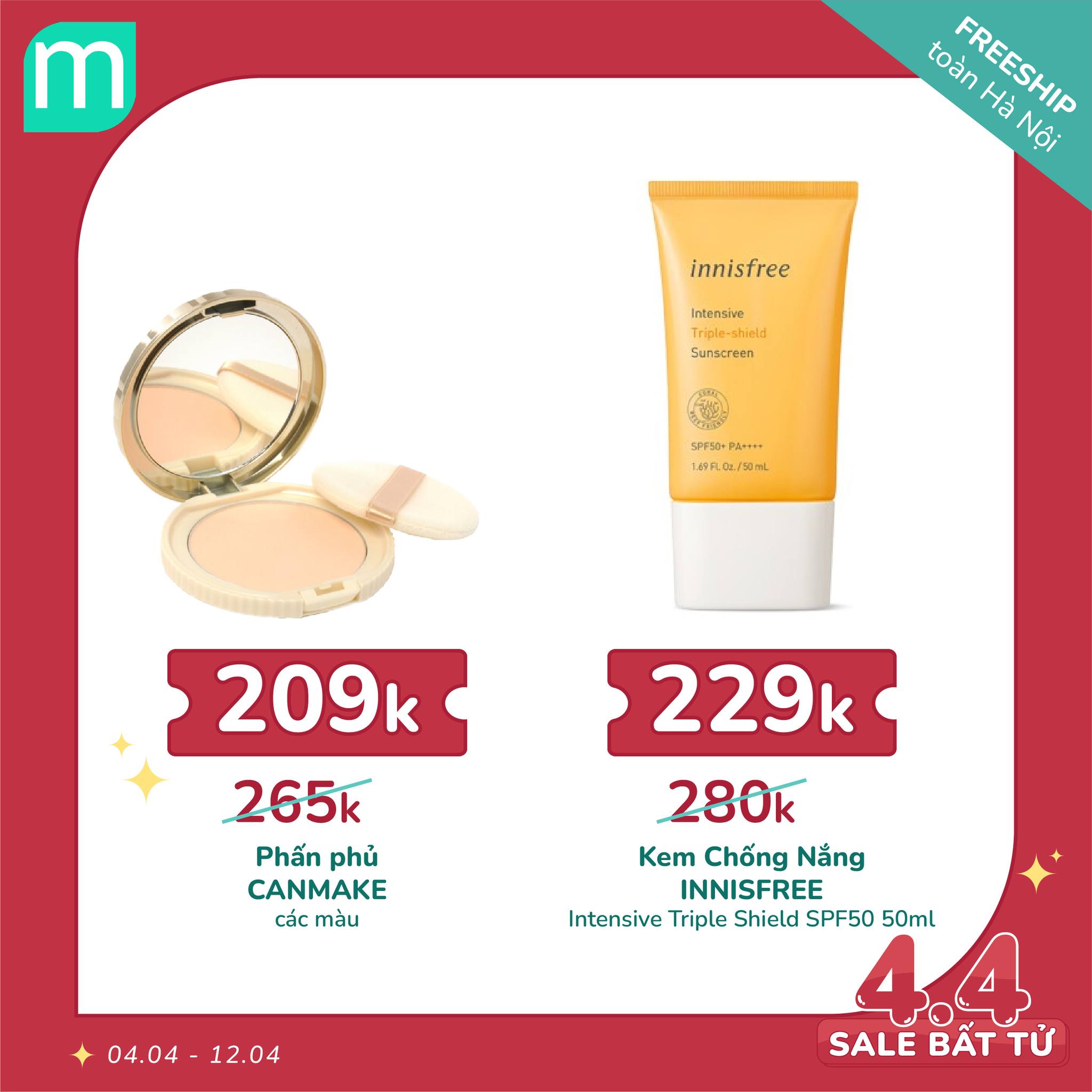 MÙNG 4/4 – SALE BẤT TỬ - HOT DEAL 100 SẢN PHẨM + FREESHIP