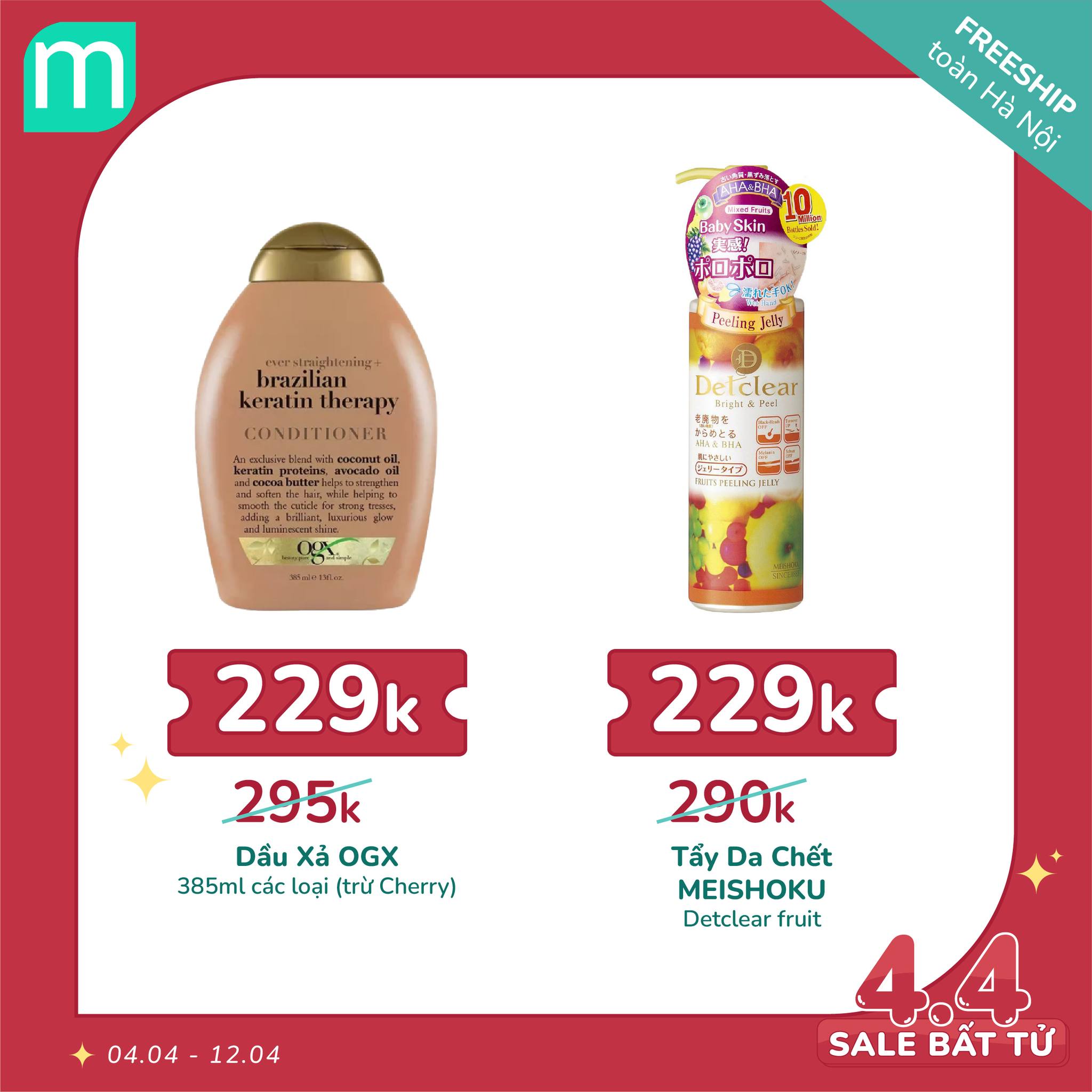 MÙNG 4/4 – SALE BẤT TỬ - HOT DEAL 100 SẢN PHẨM + FREESHIP