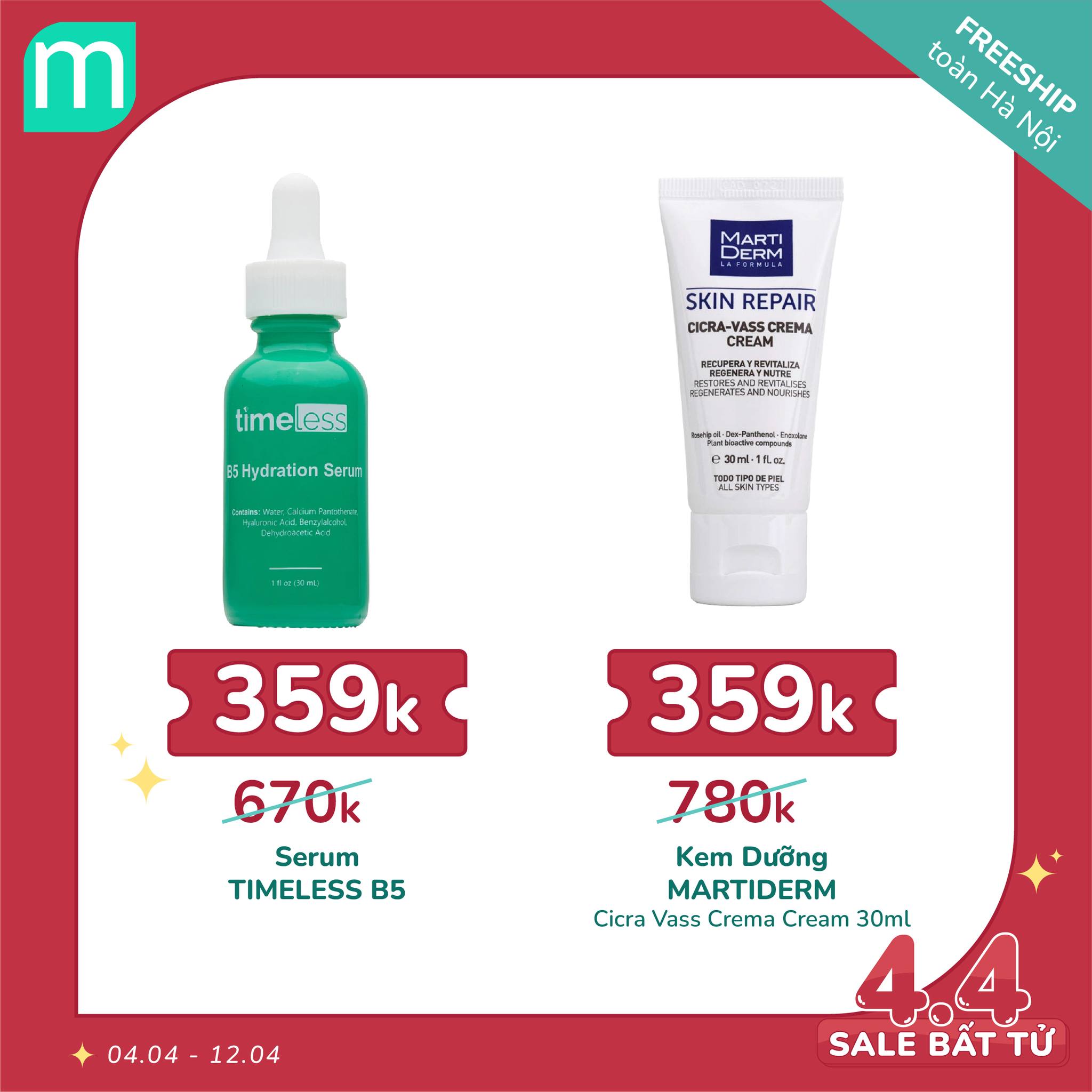 MÙNG 4/4 – SALE BẤT TỬ - HOT DEAL 100 SẢN PHẨM + FREESHIP