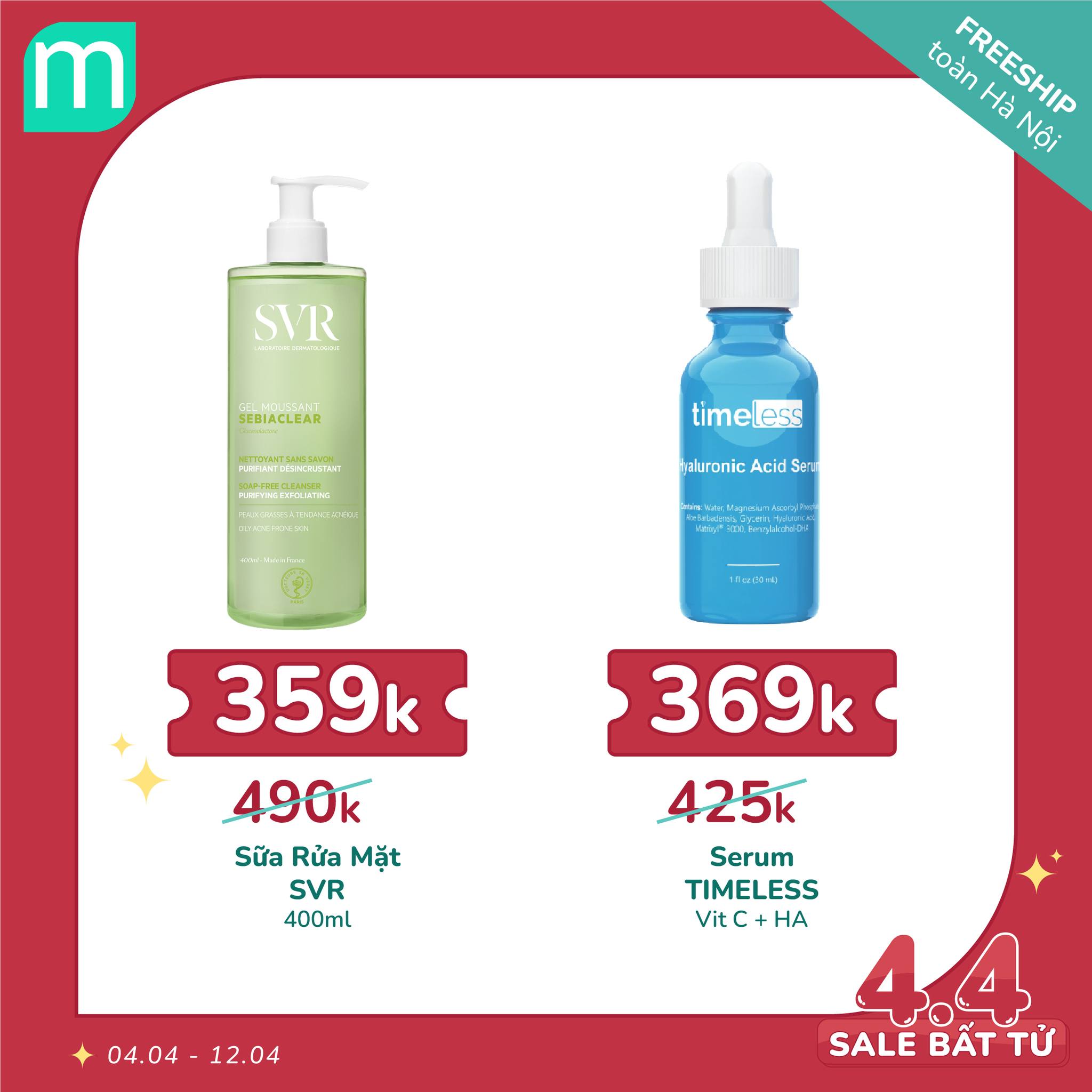 MÙNG 4/4 – SALE BẤT TỬ - HOT DEAL 100 SẢN PHẨM + FREESHIP