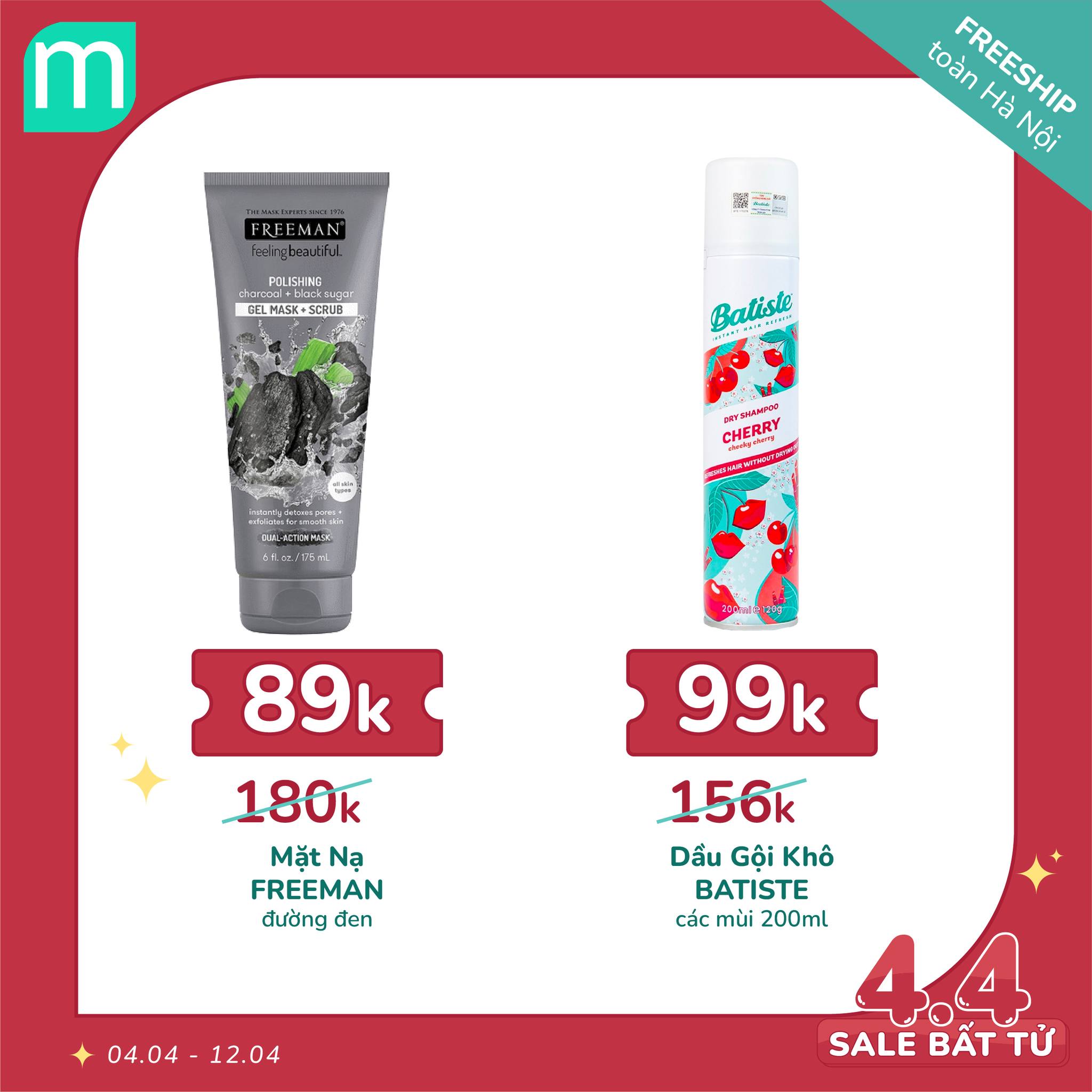 MÙNG 4/4 – SALE BẤT TỬ - HOT DEAL 100 SẢN PHẨM + FREESHIP