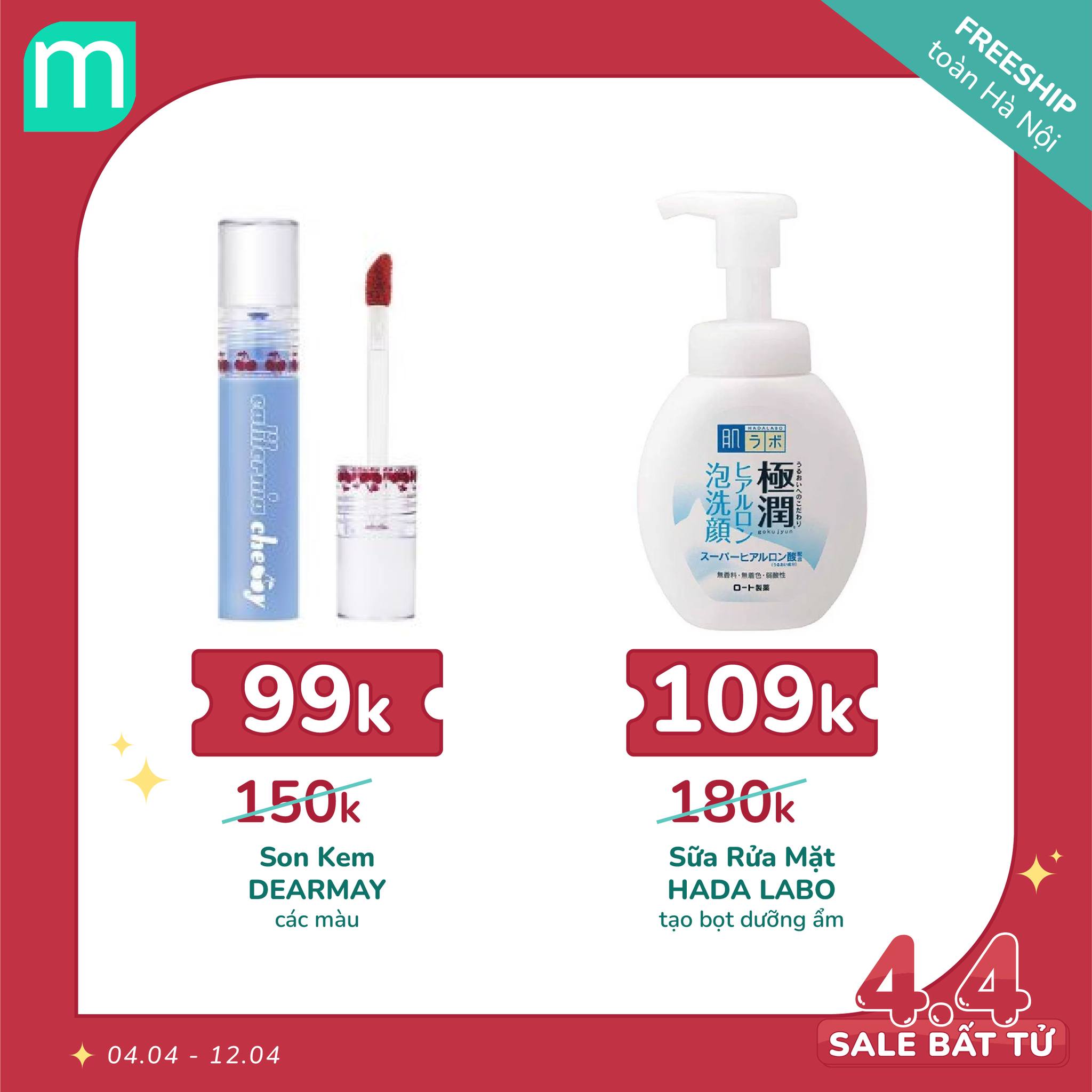 MÙNG 4/4 – SALE BẤT TỬ - HOT DEAL 100 SẢN PHẨM + FREESHIP