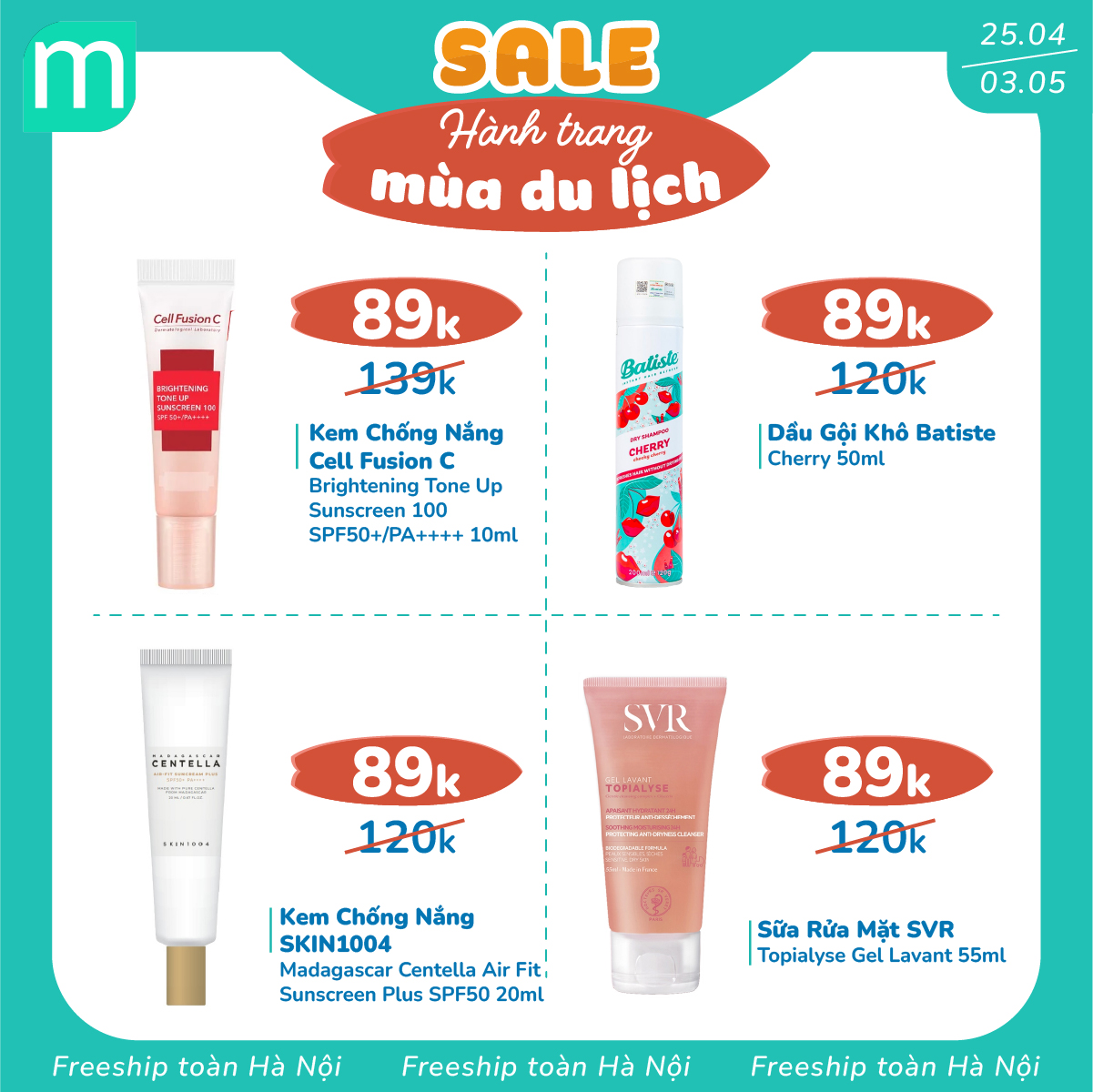 SALE UP TO 88% Hành Trang Mùa Du Lịch