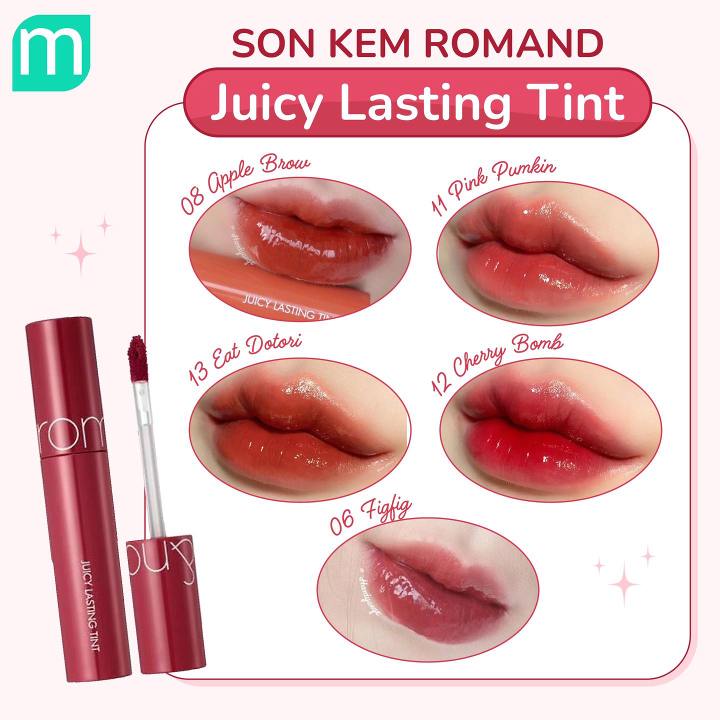 Tổng Hợp Các Dòng Son Romand Tại Mint Tổng Hợp Các Dòng Son Romand Tại Mint