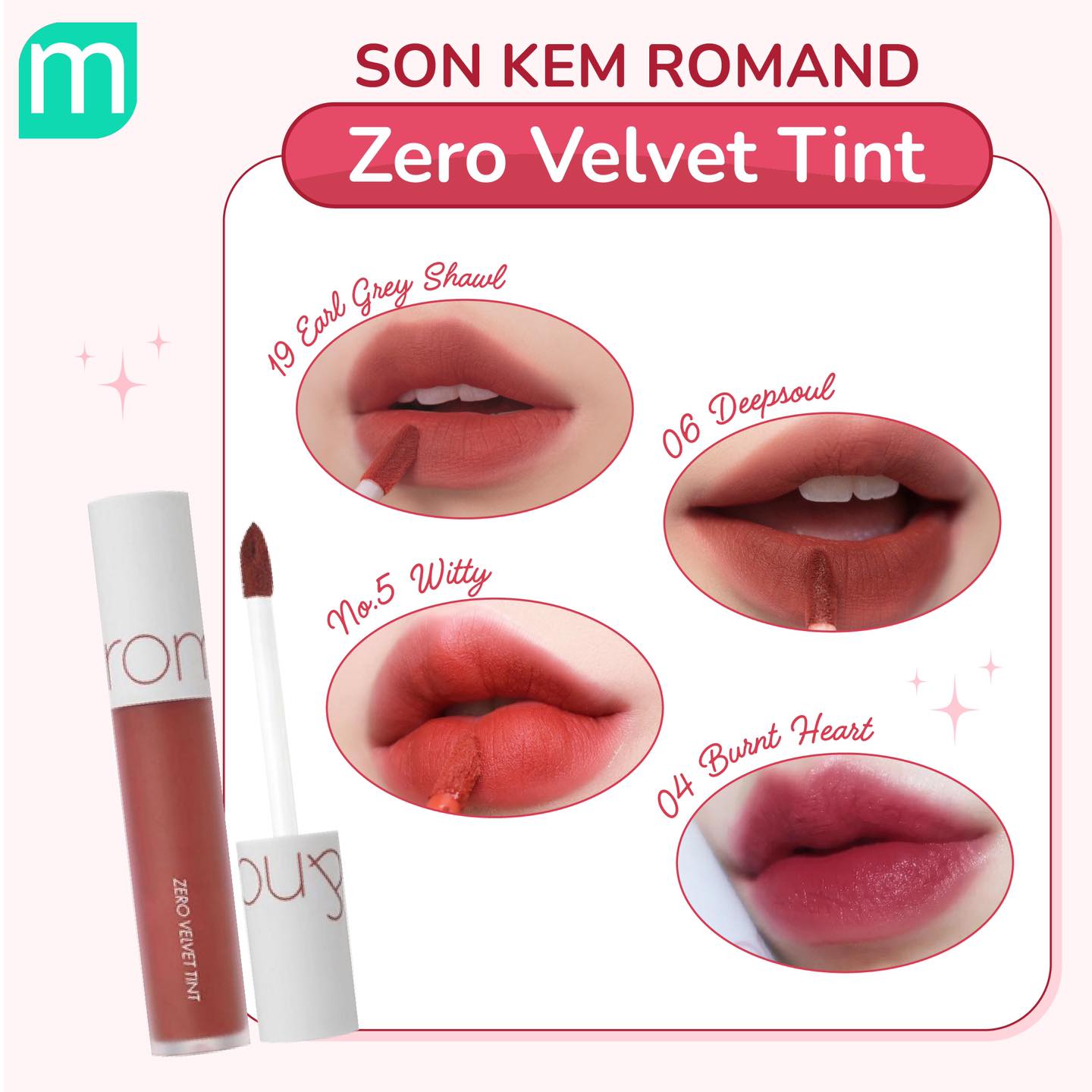 Tổng Hợp Các Dòng Son Romand Tại Mint Tổng Hợp Các Dòng Son Romand Tại Mint