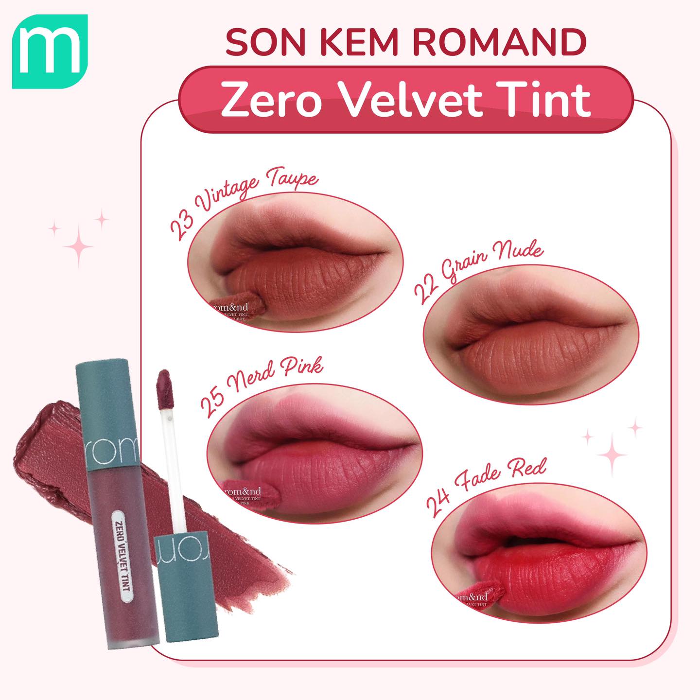 Tổng Hợp Các Dòng Son Romand Tại Mint Tổng Hợp Các Dòng Son Romand Tại Mint