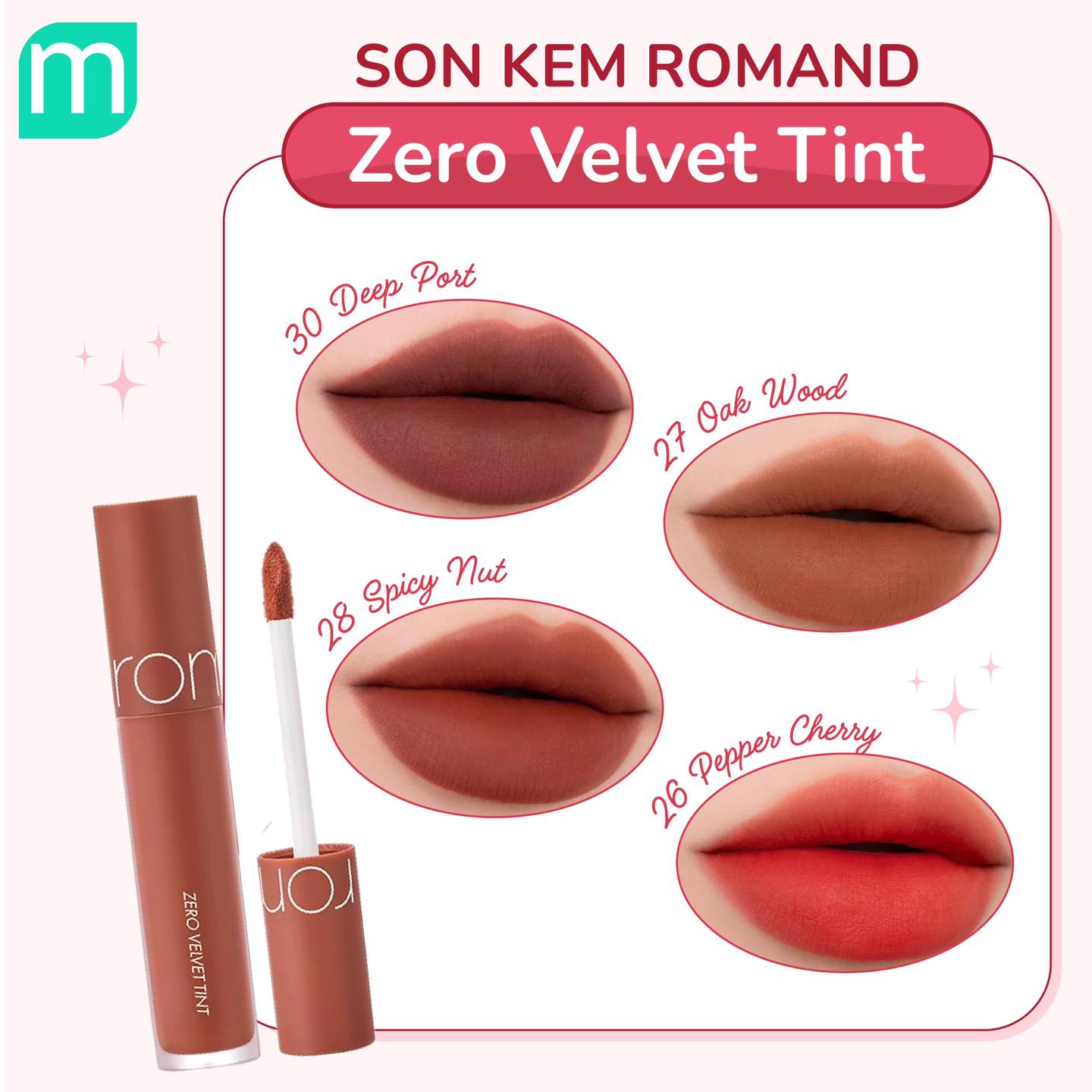 Tổng Hợp Các Dòng Son Romand Tại Mint Tổng Hợp Các Dòng Son Romand Tại Mint