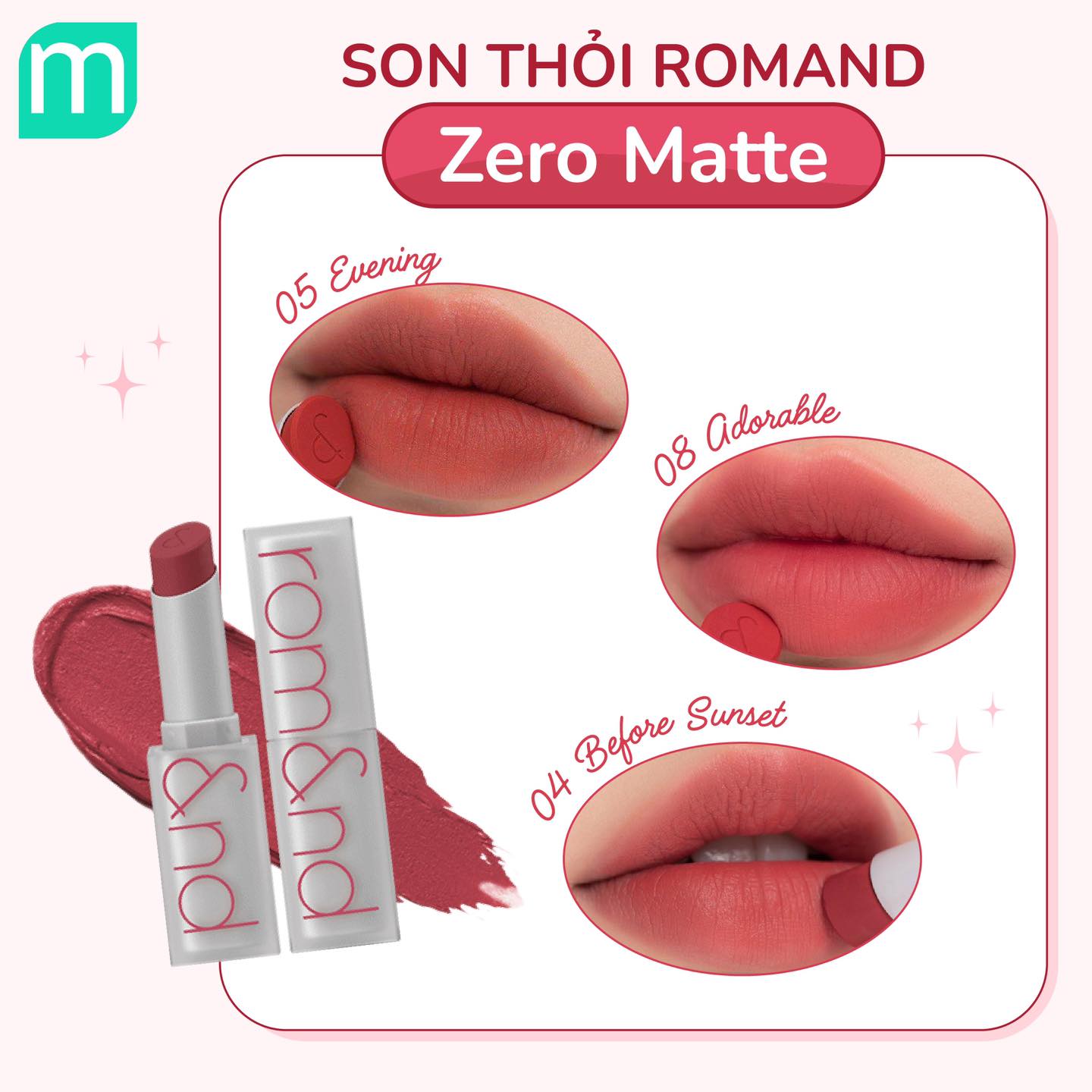 Tổng Hợp Các Dòng Son Romand Tại Mint Tổng Hợp Các Dòng Son Romand Tại Mint