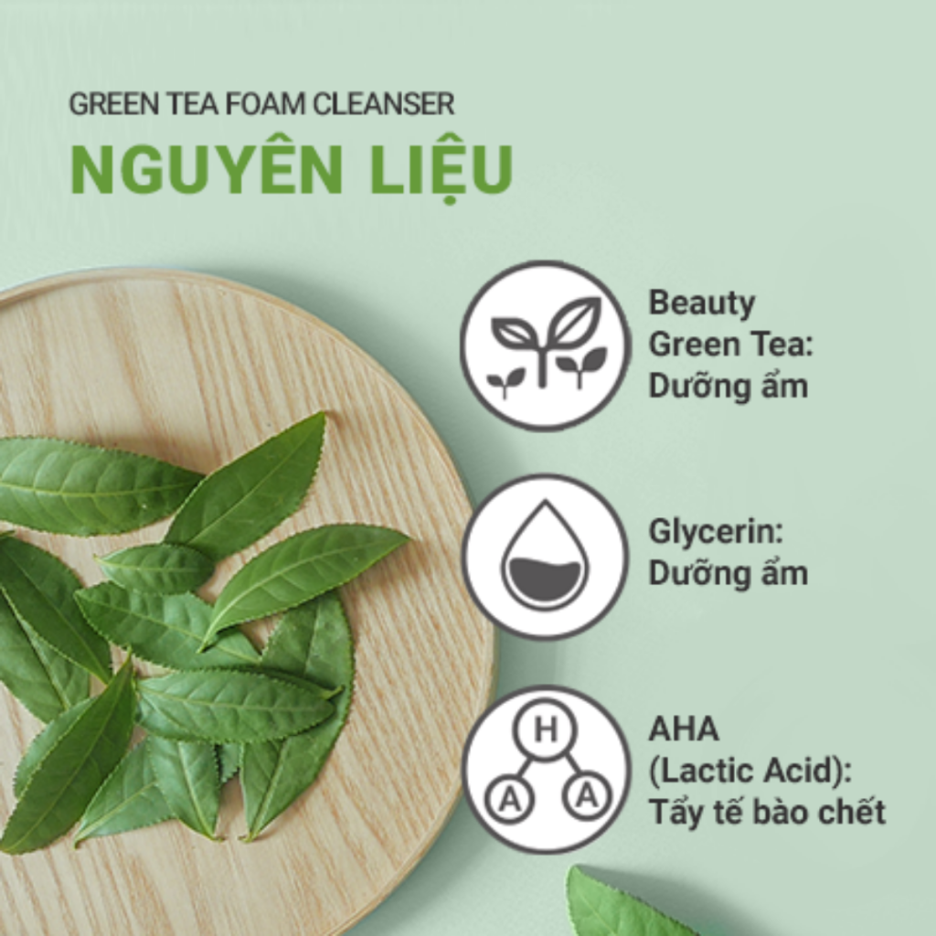 Sữa Rửa Mặt Innisfree Green Tea Hydrating Amino Acid 150G