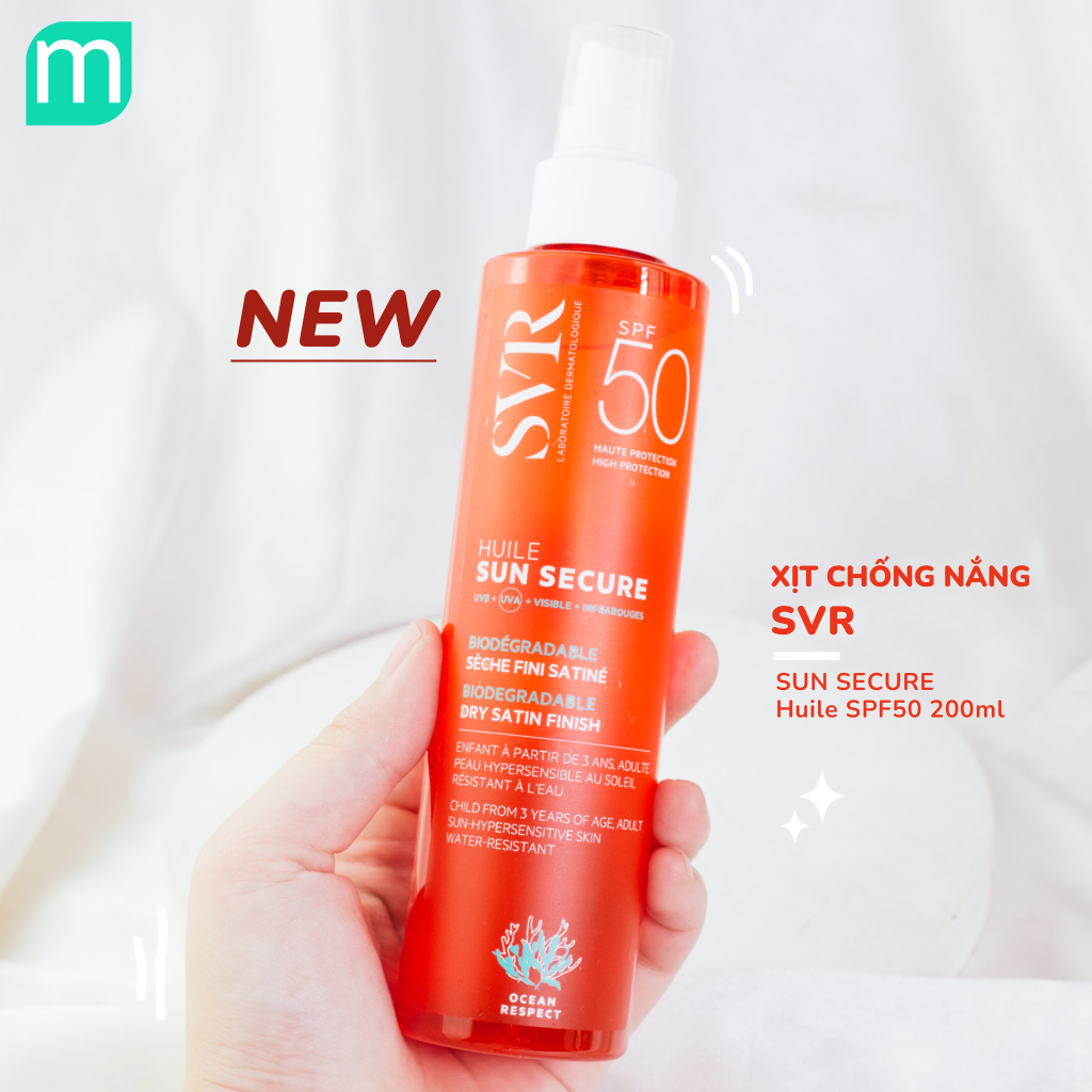 Xịt Chống Nắng SVR Huile Sun Secure SPF50 200ml