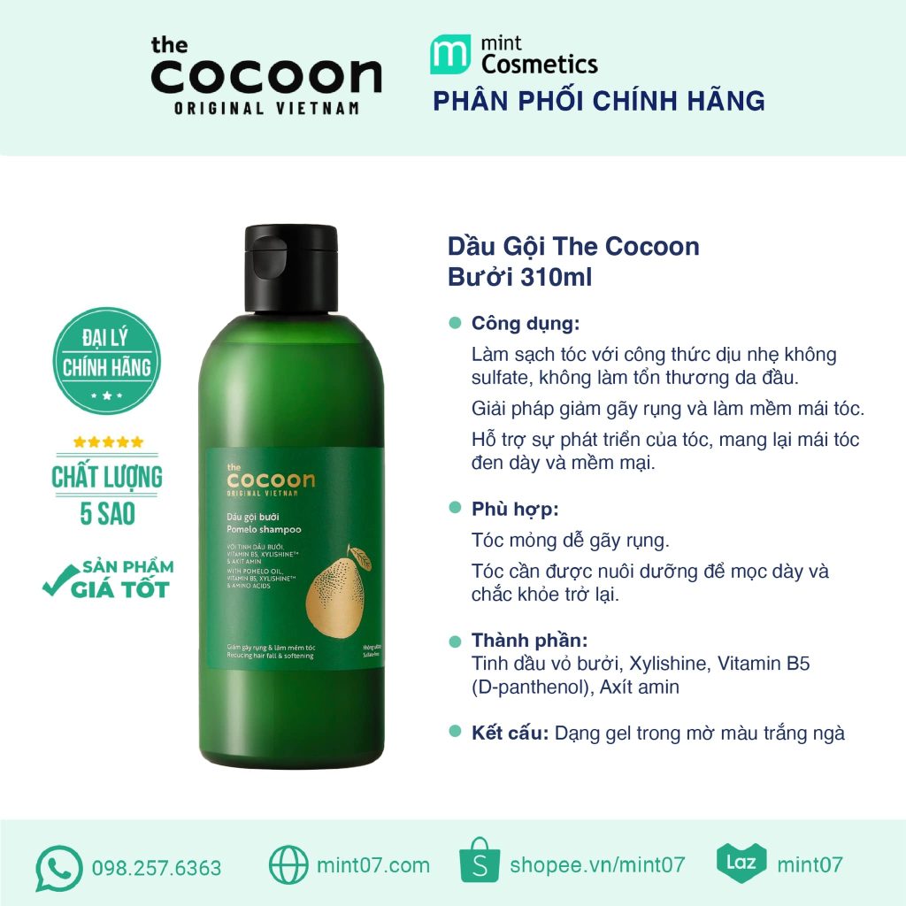 Dầu Gội Cocoon Bưởi 310ml