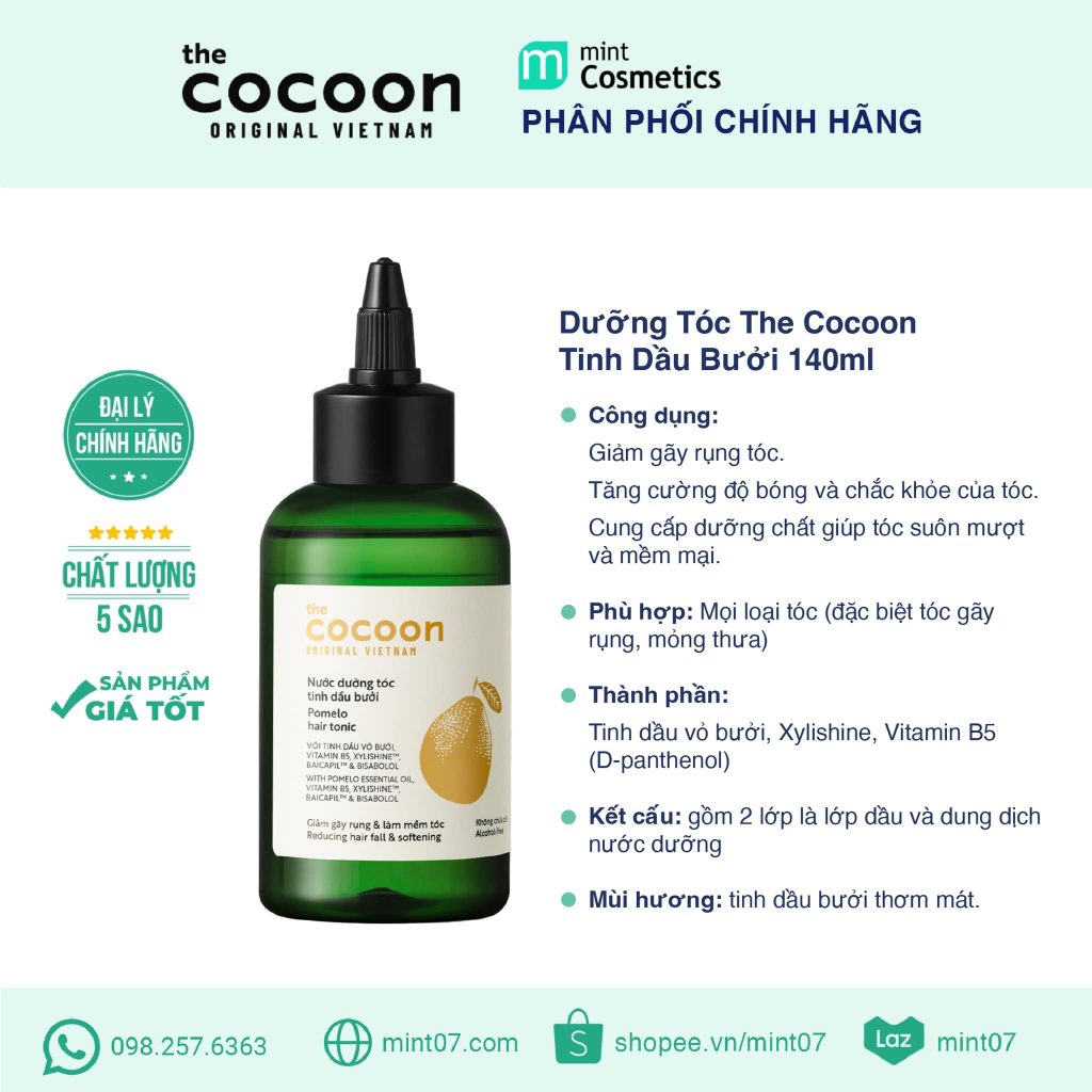 Nước Dưỡng Tóc Cocoon Tinh Dầu Bưởi