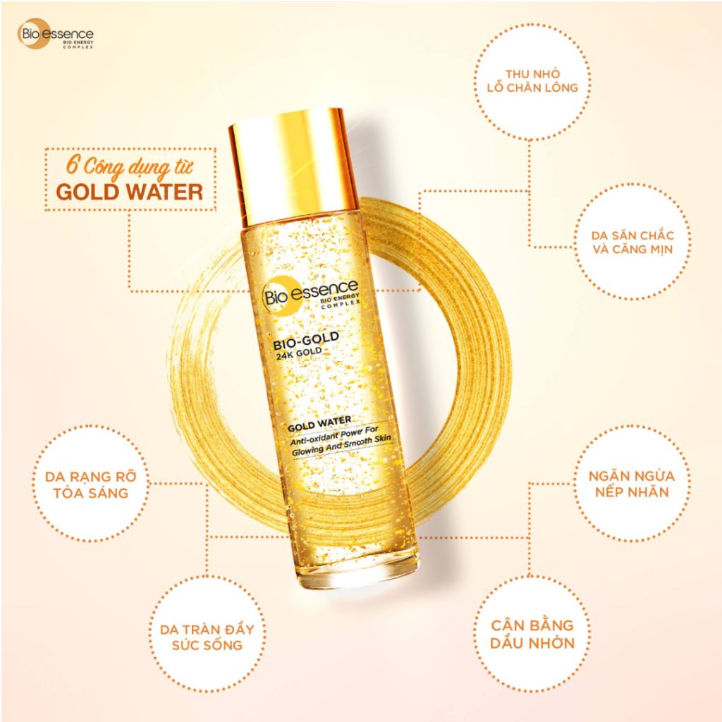 Nước Hoa Hồng Bio Essence Gold Water 100ml Nước Hoa Hồng Bio Essence Gold Water 100ml