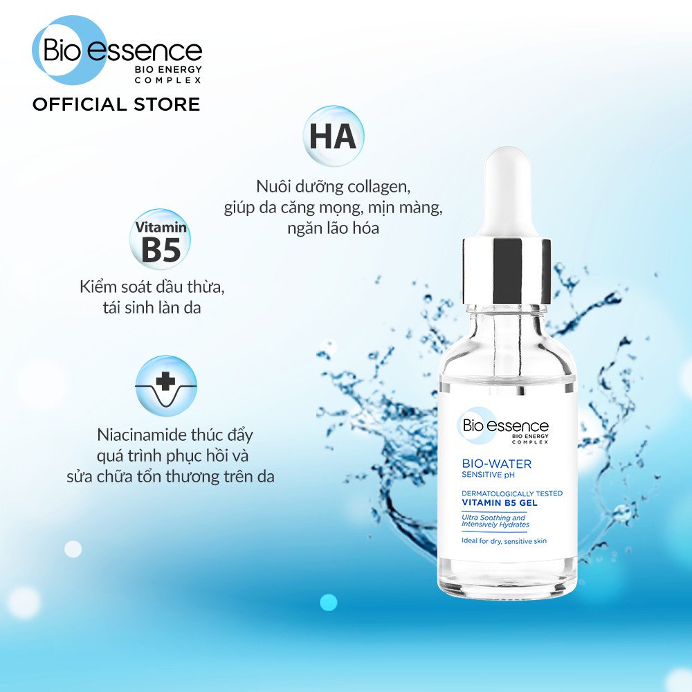 Serum Bio Essence Bio Water Vitamin B5 Gel Sensitive pH Skin 30ml Serum Bio Essence Bio Water Vitamin B5 Gel Sensitive pH Skin 30ml