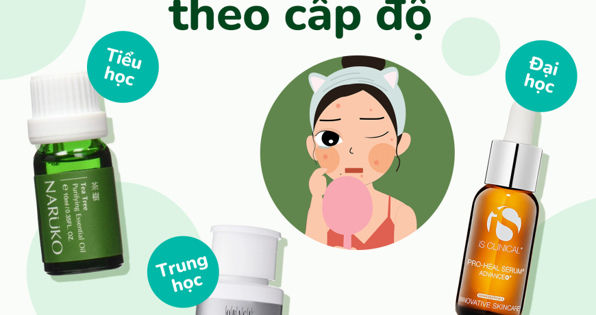 Chăm Sóc Da Mụn Theo Cấp Độ