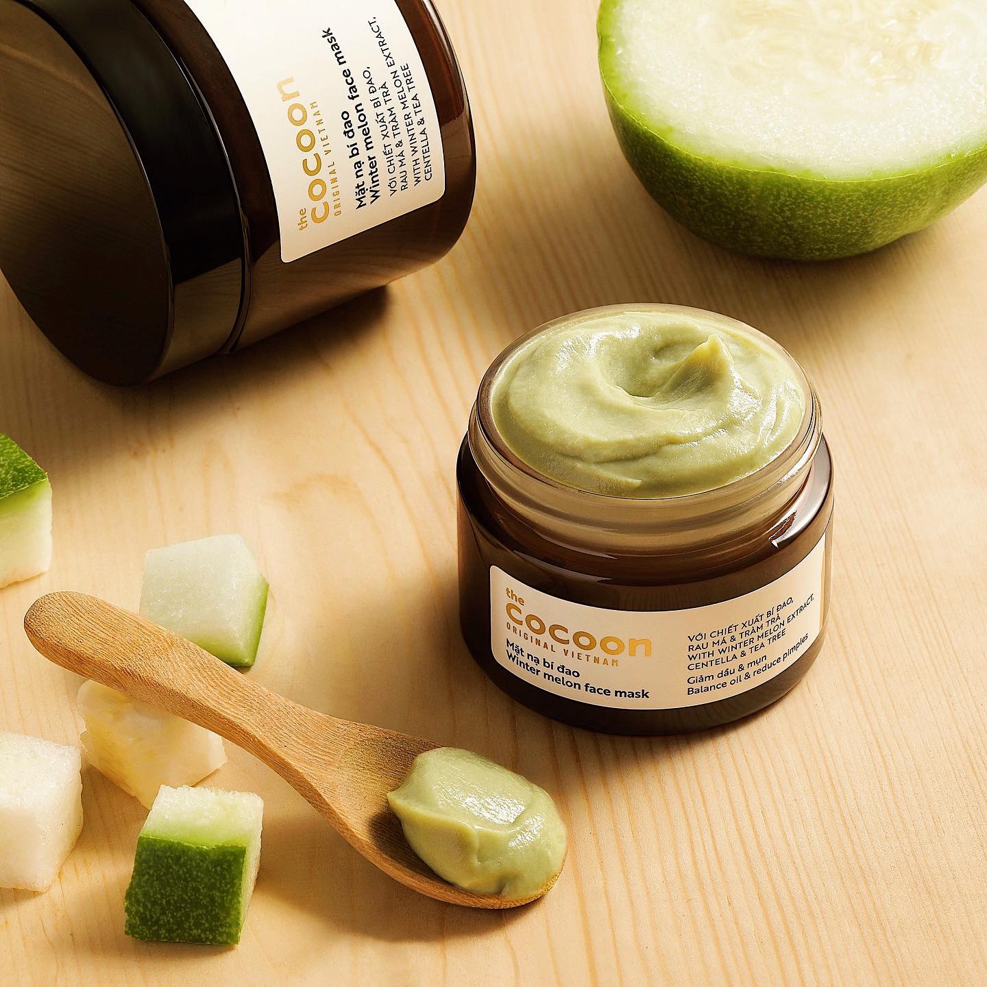 Mặt Nạ Cocoon Bí Đao Winter Melon Face Mask Mặt Nạ Cocoon Bí Đao Winter Melon Face Mask - Ảnh 3