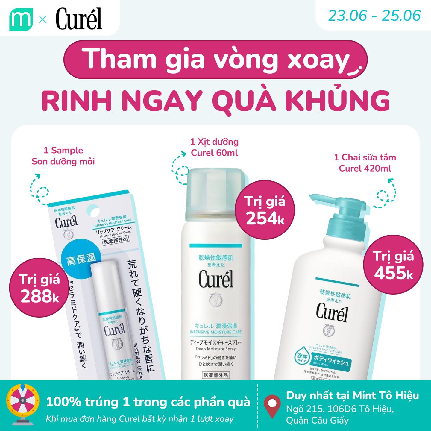 [MINTxCUREL] Tham Gia Vòng Xoay, Rinh Ngay Quà Khủng