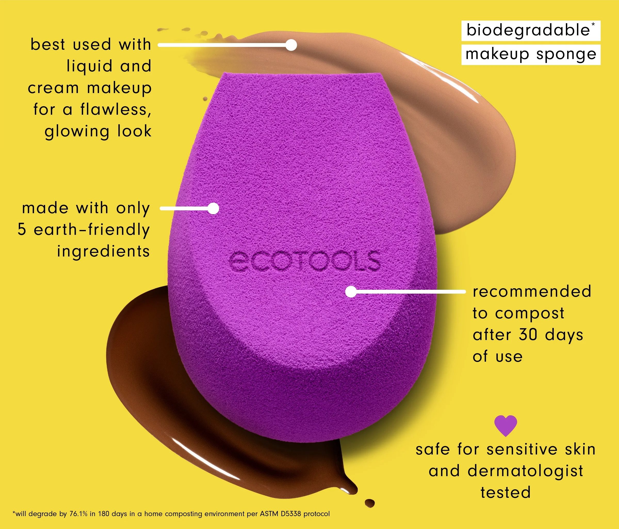 Mút Trang Điểm Ecotools Bioblender Makeup Sponge Mút Trang Điểm Ecotools Bioblender Makeup Sponge - Ảnh 5