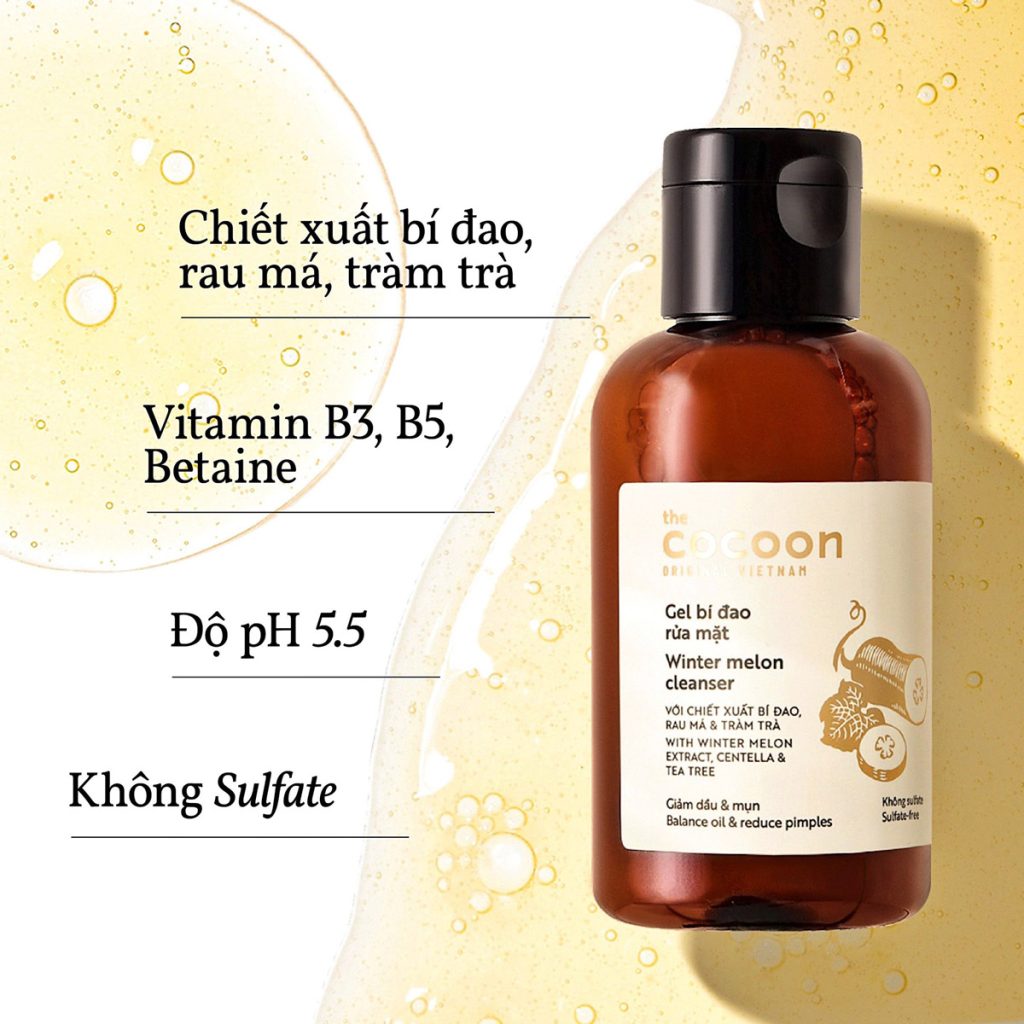 Sữa Rửa Mặt Cocoon Bí Đao