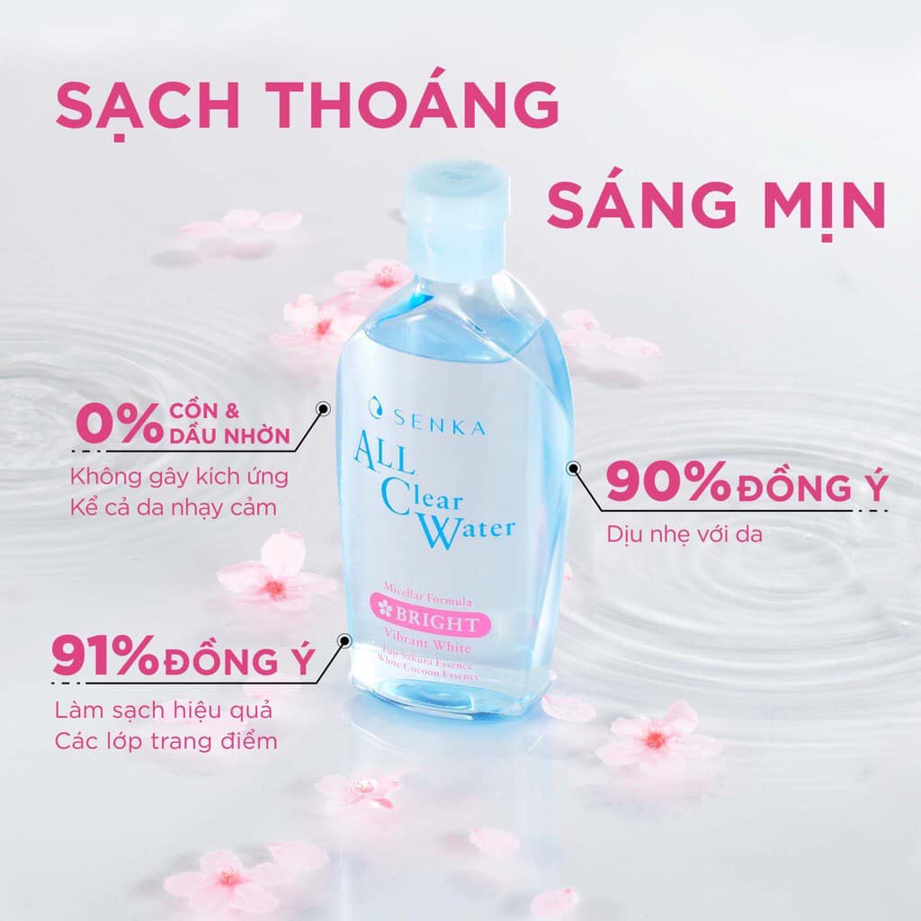 Nước Tẩy Trang Senka All Clear Water White 230ml