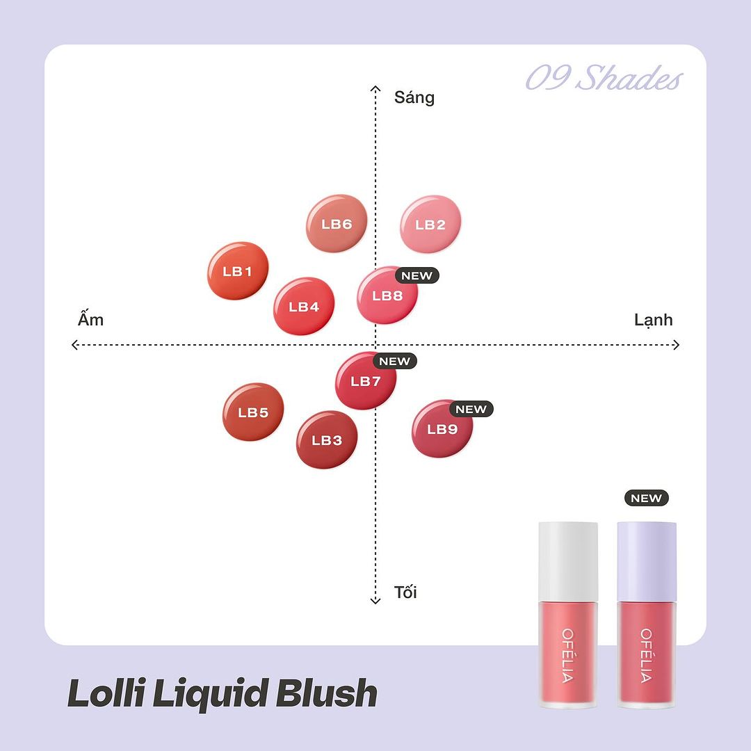 Phấn Má Ofelia Dạng Kem Lolli Liquid Blush