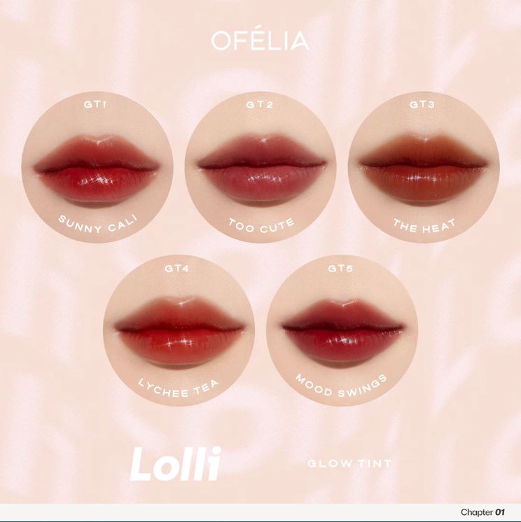 Son Tint Bóng Bền Màu Ofelia Lolli Glow Tint 3.9g Son Tint Bóng Bền Màu Ofelia Lolli Glow Tint 3.9g