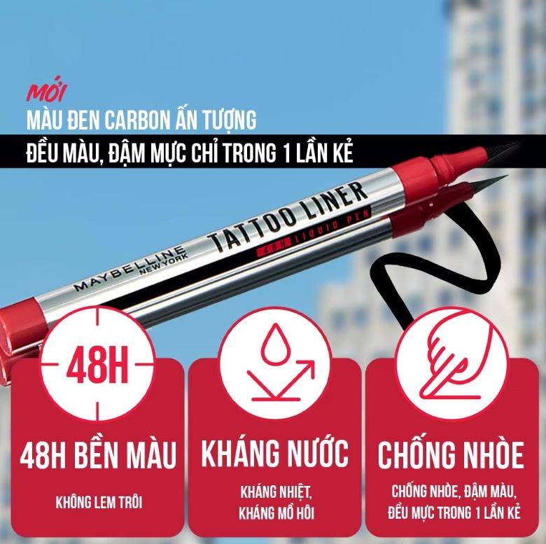 Kẻ Mắt Maybelline Tatoo Liner 1g Kẻ Mắt Maybelline Tatoo Liner 1g