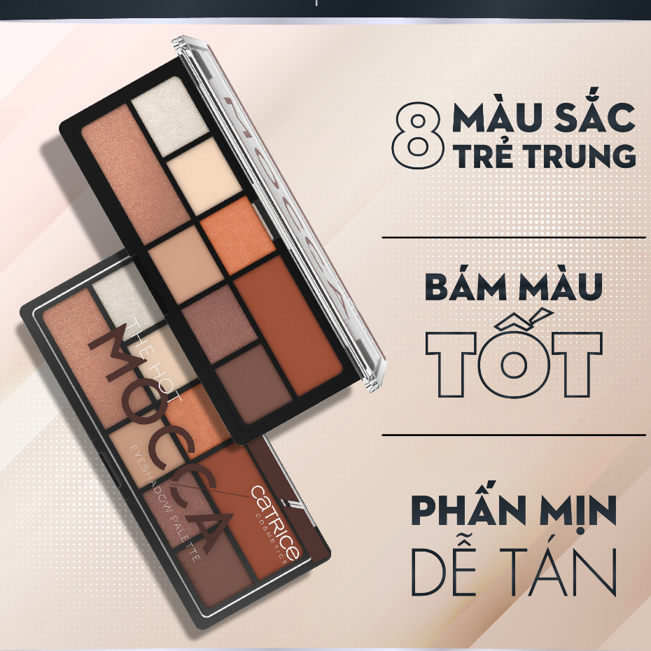 Bảng Phấn Mắt Catrice Mocca Eyeshadow Palatte 8 Ô 9G Bảng Phấn Mắt Catrice Mocca Eyeshadow Palatte 8 Ô 9G