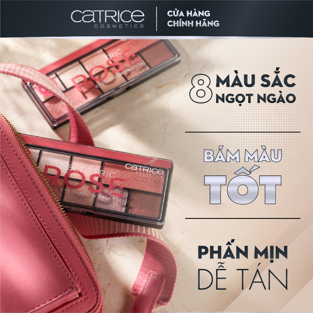 Bảng Phấn Mắt Catrice The Electric Rose Eyeshadow Platte 9G