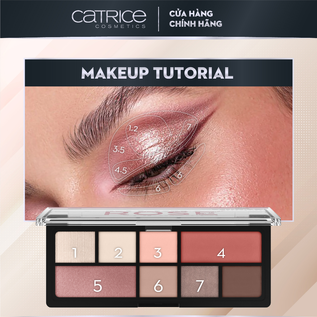 Bảng Phấn Mắt Catrice The Electric Rose Eyeshadow Platte 9G