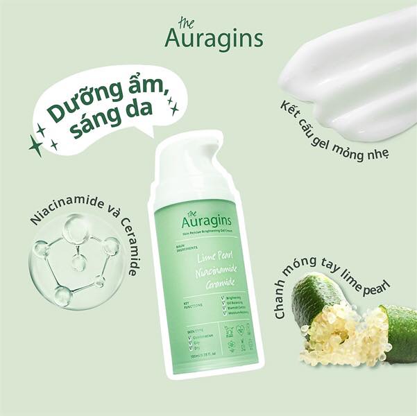 Gel dưỡng ẩm The Auragins Skin Rescue Brighttening gel Cream 100ml