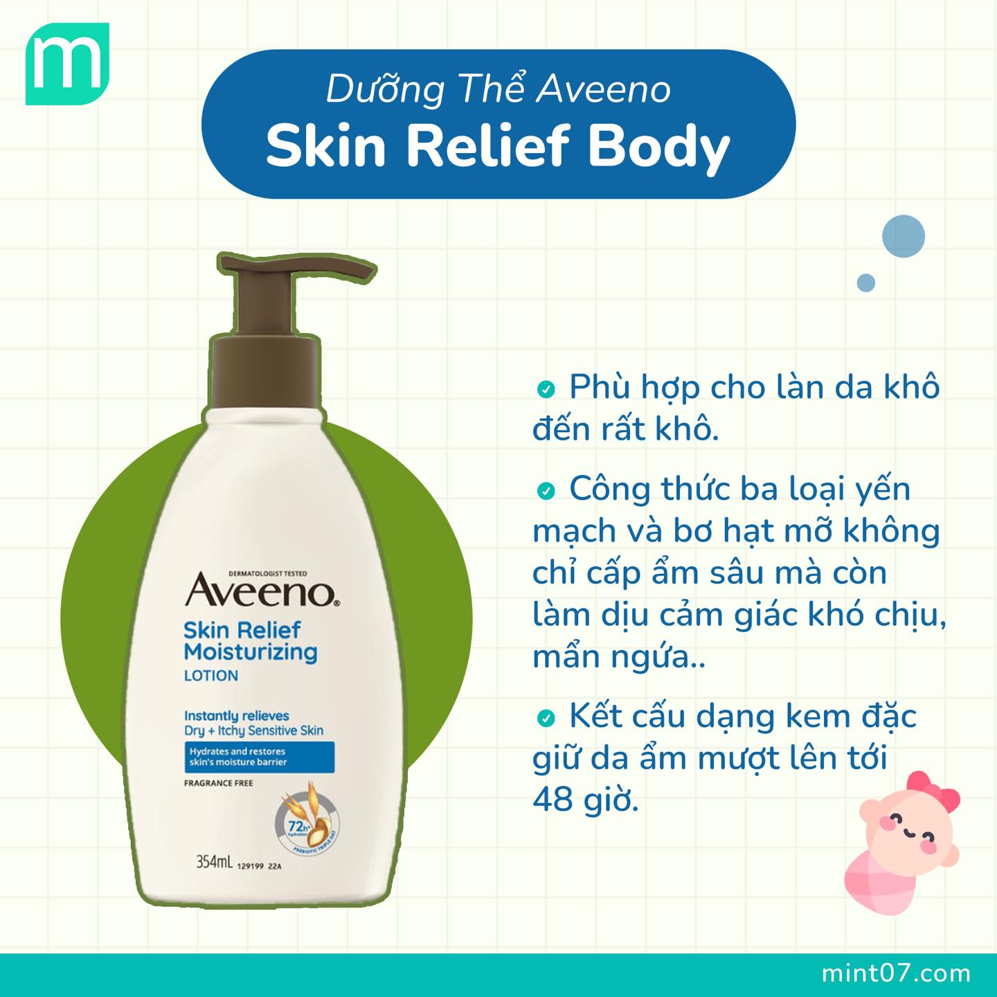 DƯỠNG THỂ AVEENO SKIN RELIFT BODY 354ML