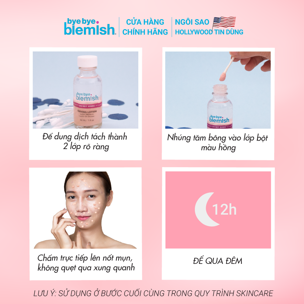 Chấm Mụn Bye Bye Blemish Original Drying Lotion 30ml