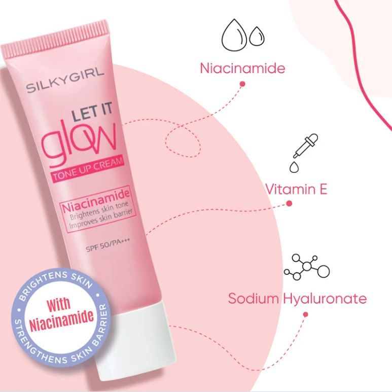 Kem Lót Silky Girl Let It Glow Tone Up Cream 25ml Kem Lót Silky Girl Let It Glow Tone Up Cream 25ml