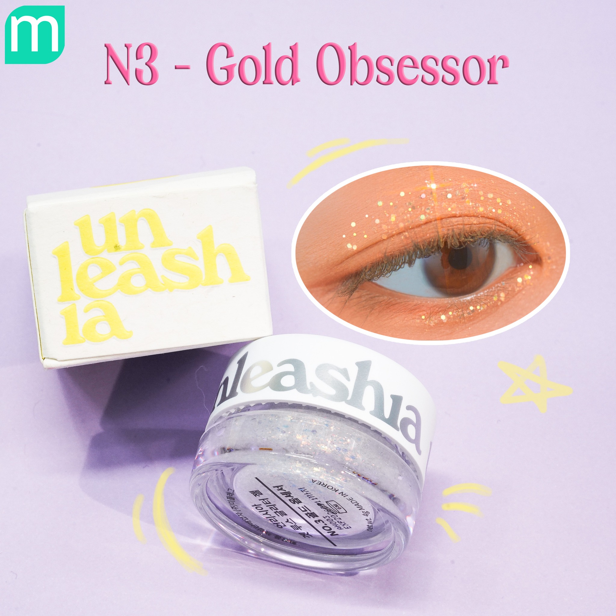 Nhũ Mắt Unleashia Get Loose Glitter Gel Mini Nhũ Mắt Unleashia Get Loose Glitter Gel Mini