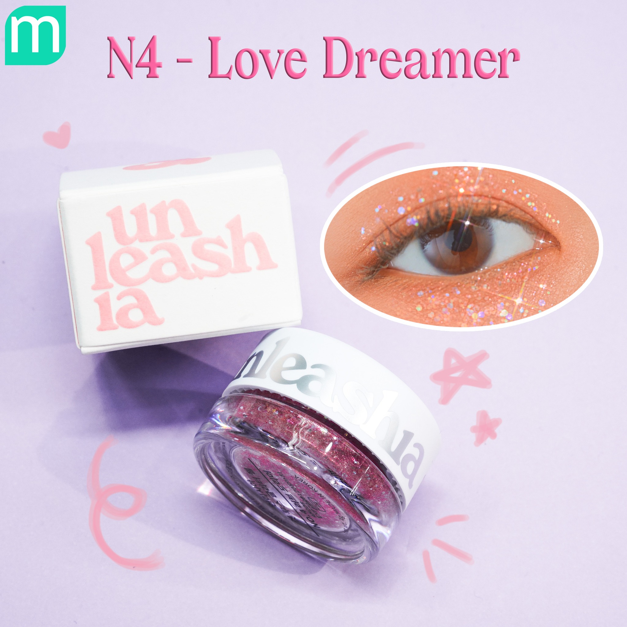 Nhũ Mắt Unleashia Get Loose Glitter Gel Mini Nhũ Mắt Unleashia Get Loose Glitter Gel Mini