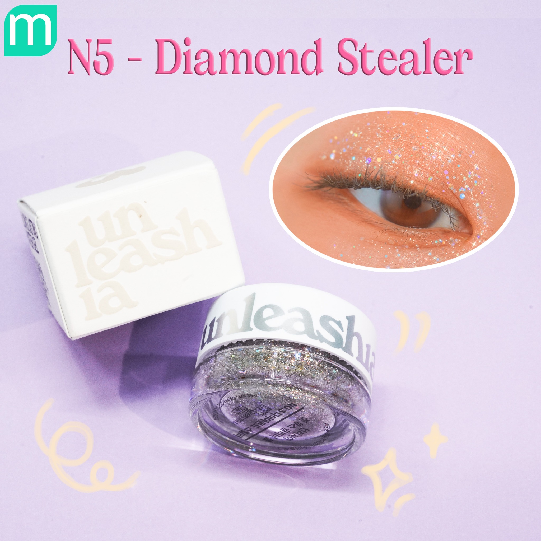 Nhũ Mắt Unleashia Get Loose Glitter Gel Mini Nhũ Mắt Unleashia Get Loose Glitter Gel Mini