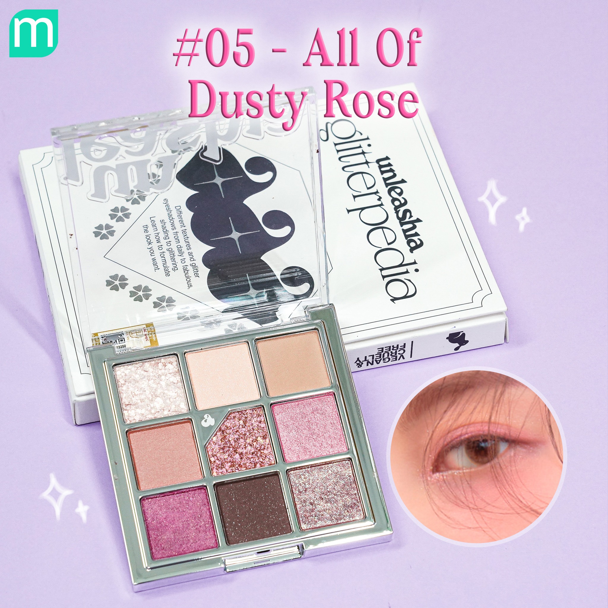 Bảng Mắt Unleashia 9 Ô Glitter Pedia Bảng Mắt Unleashia 9 Ô Glitter Pedia