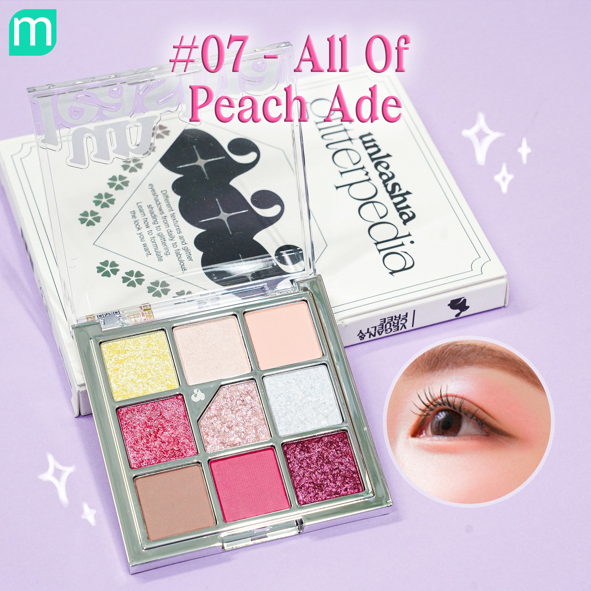 Bảng Mắt Unleashia 9 Ô Glitter Pedia Bảng Mắt Unleashia 9 Ô Glitter Pedia