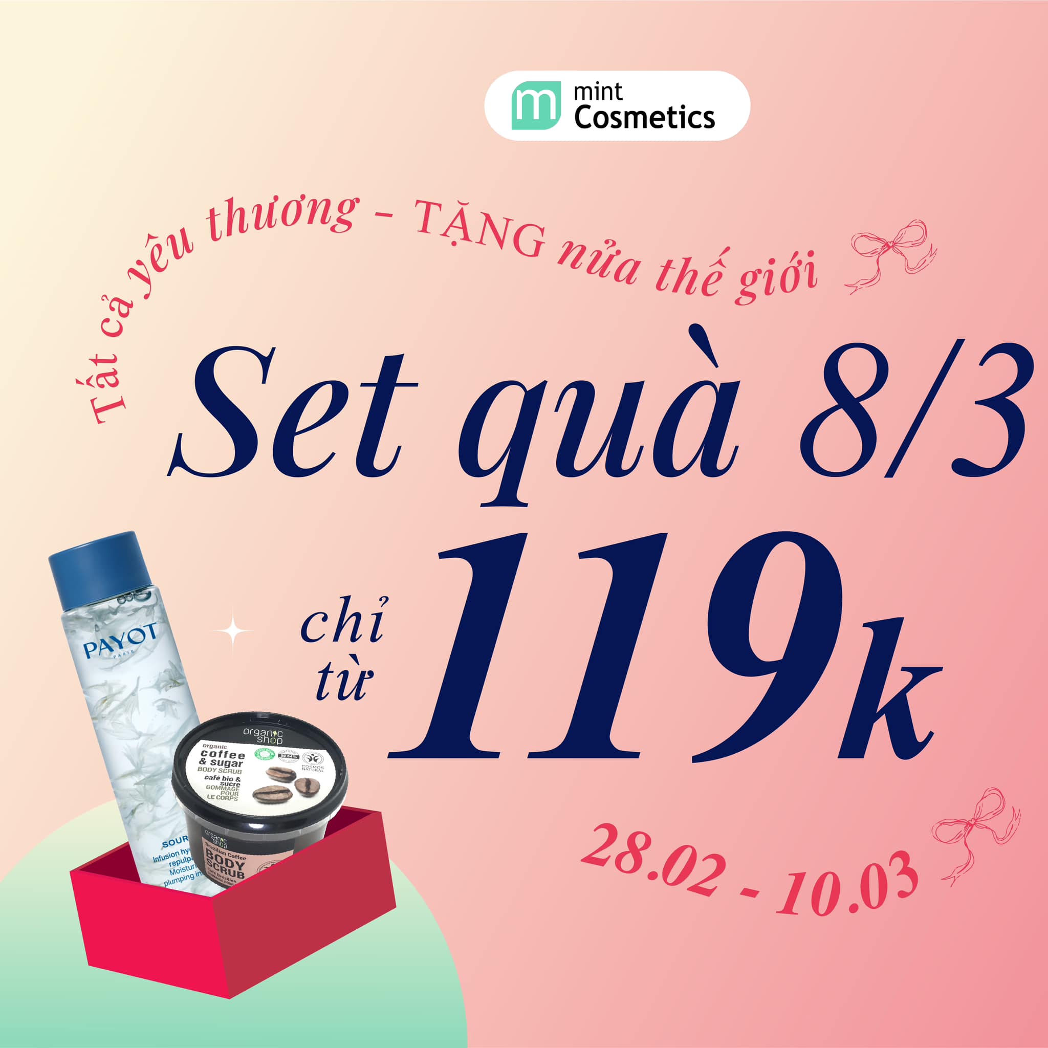 SET QUÀ 8/3 CHỈ TỪ 119K - MADE BY MINT