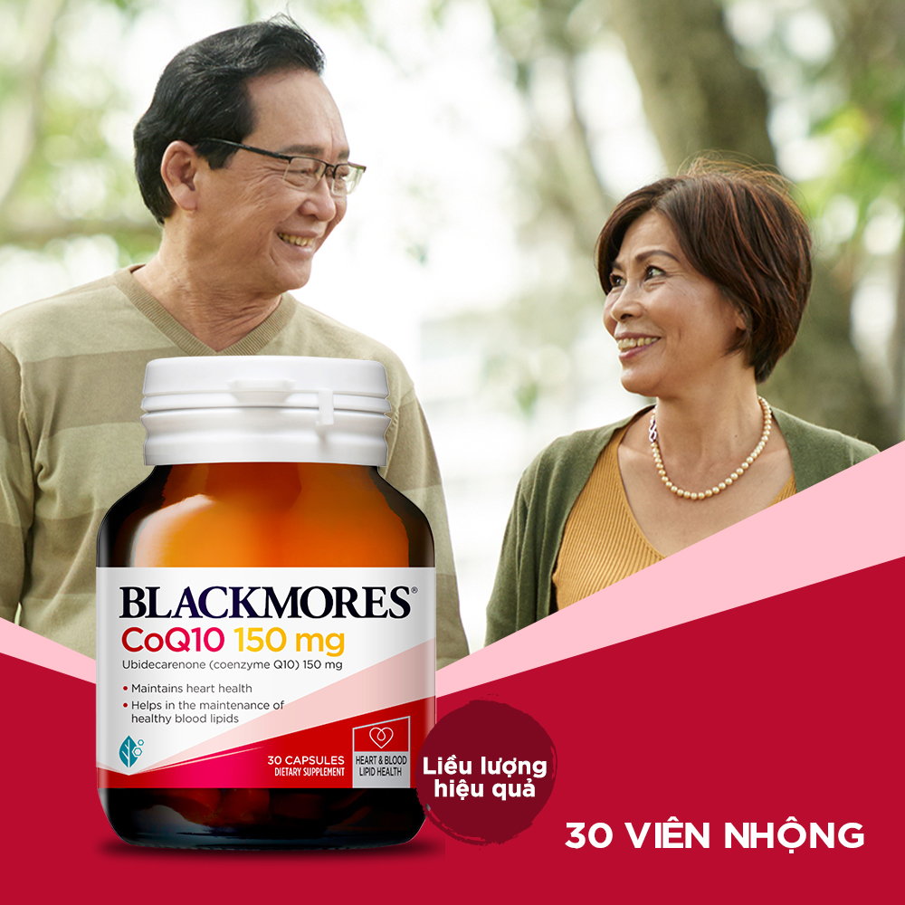Viên uống BLACKMORES Co Q10 Bảo Vệ Tim Mạch 150mg 30 Viên Viên uống BLACKMORES Co Q10 Bảo Vệ Tim Mạch 150mg 30 Viên